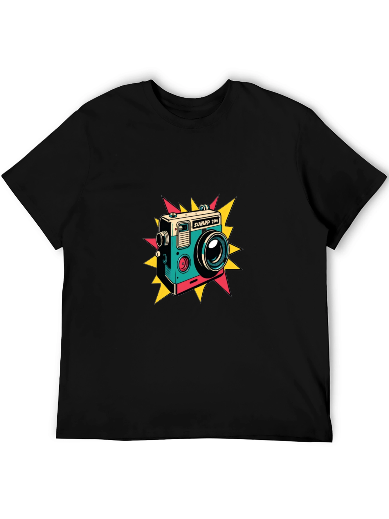 Retro Camera Graphic T-Shirt - Stylish Tee