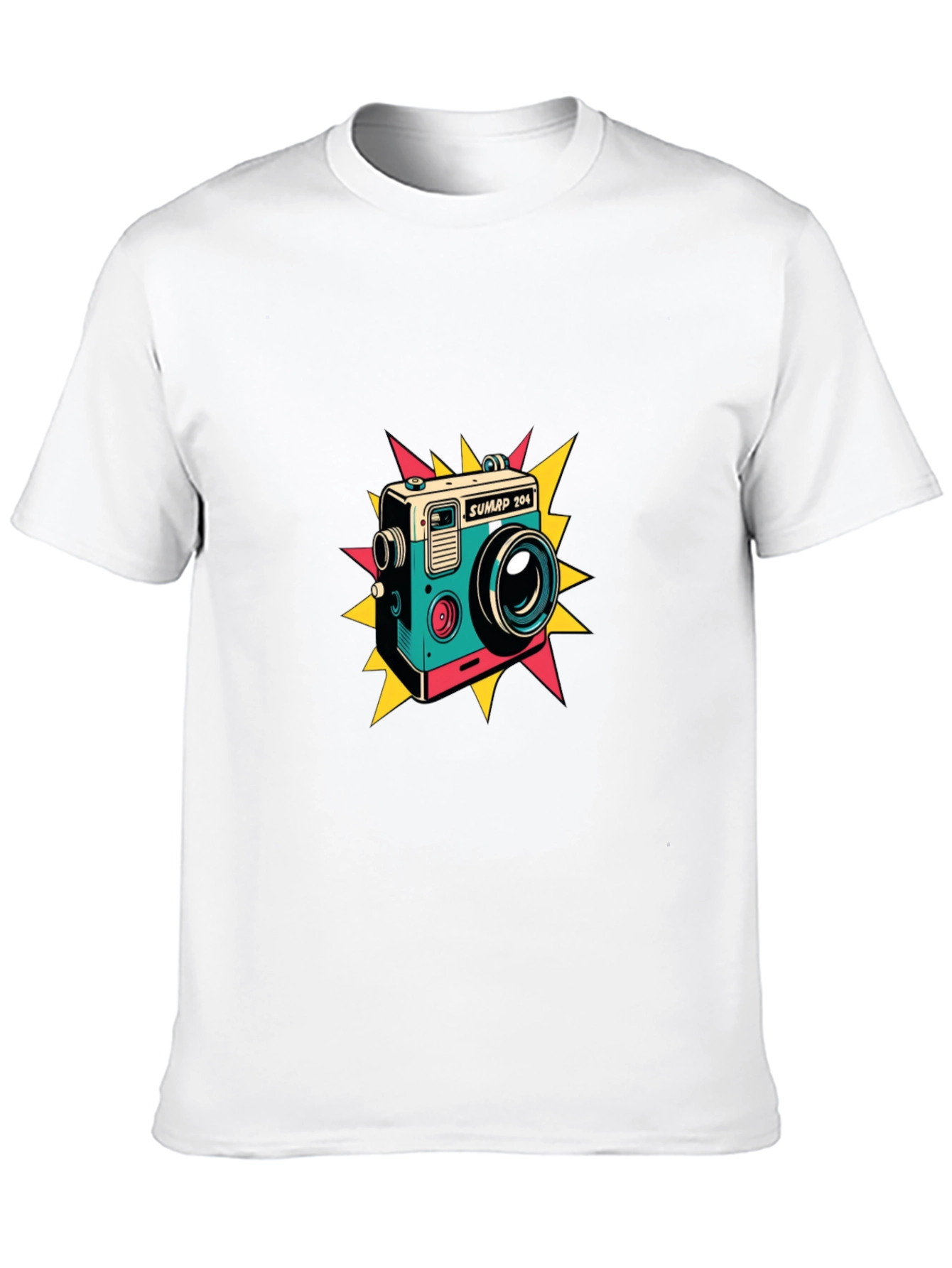 Retro Camera Graphic T-Shirt - Stylish Tee