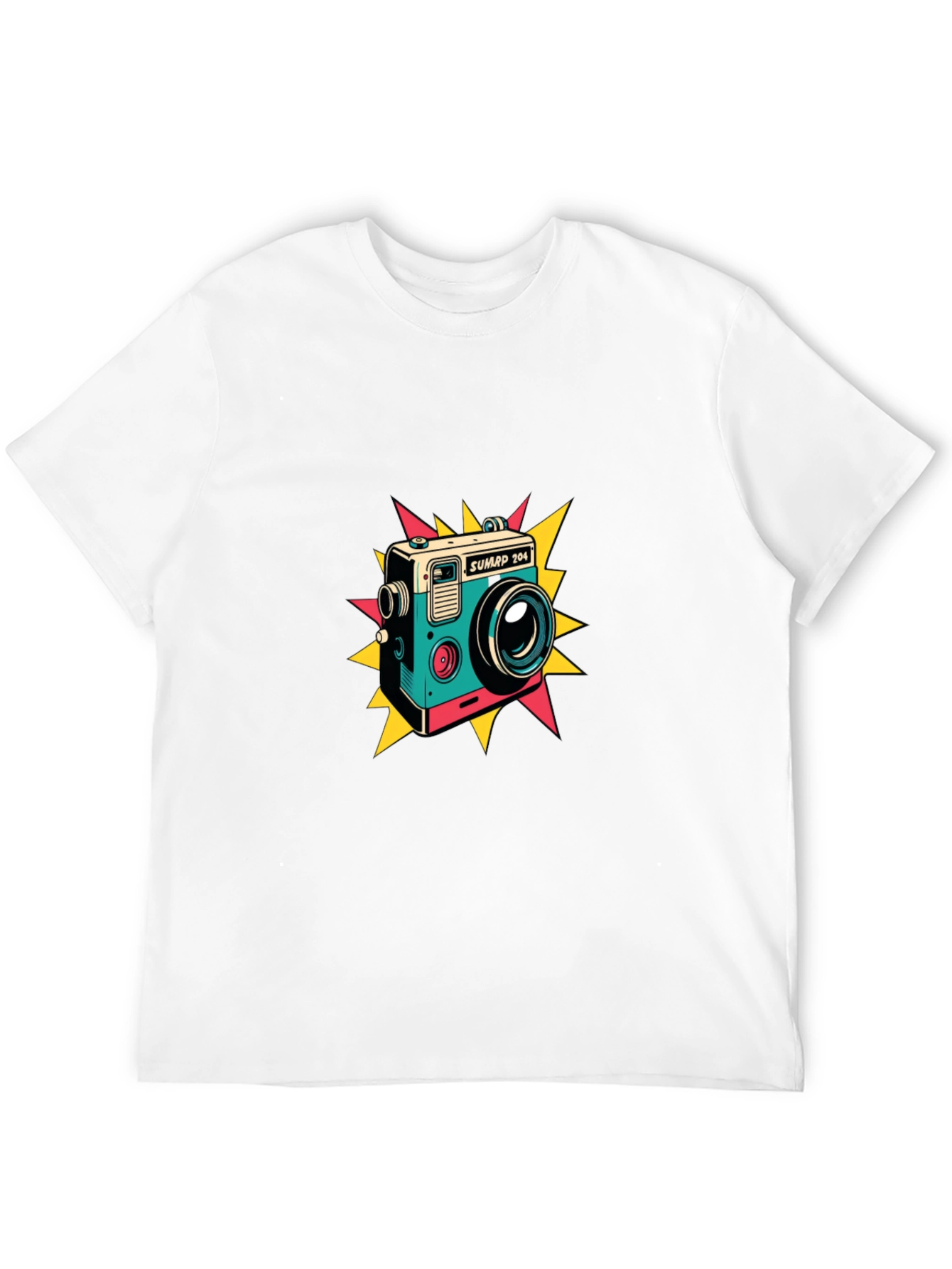 Retro Camera Graphic T-Shirt - Stylish Tee