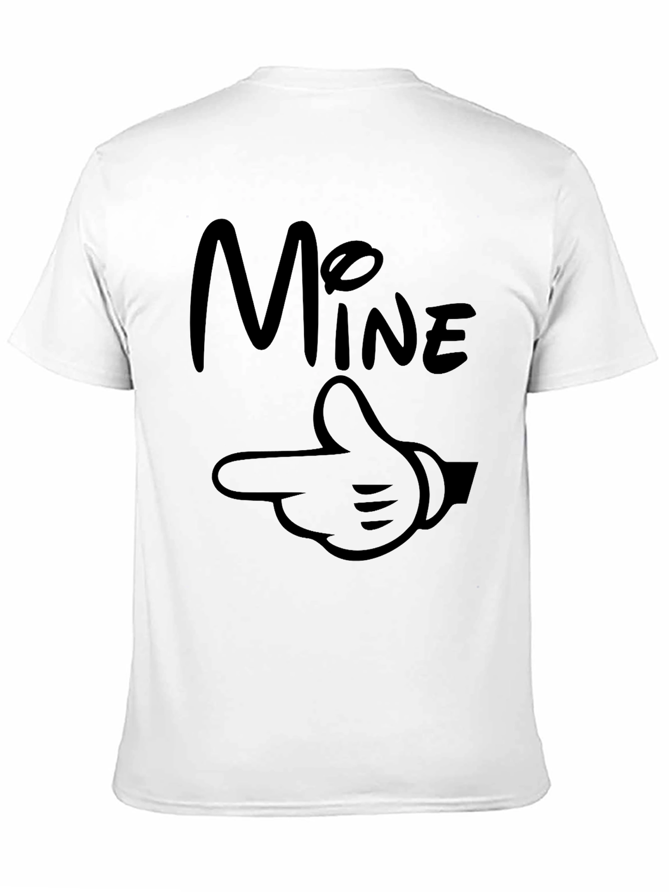 Mine Mickey Hand Graphic T-Shirt Black