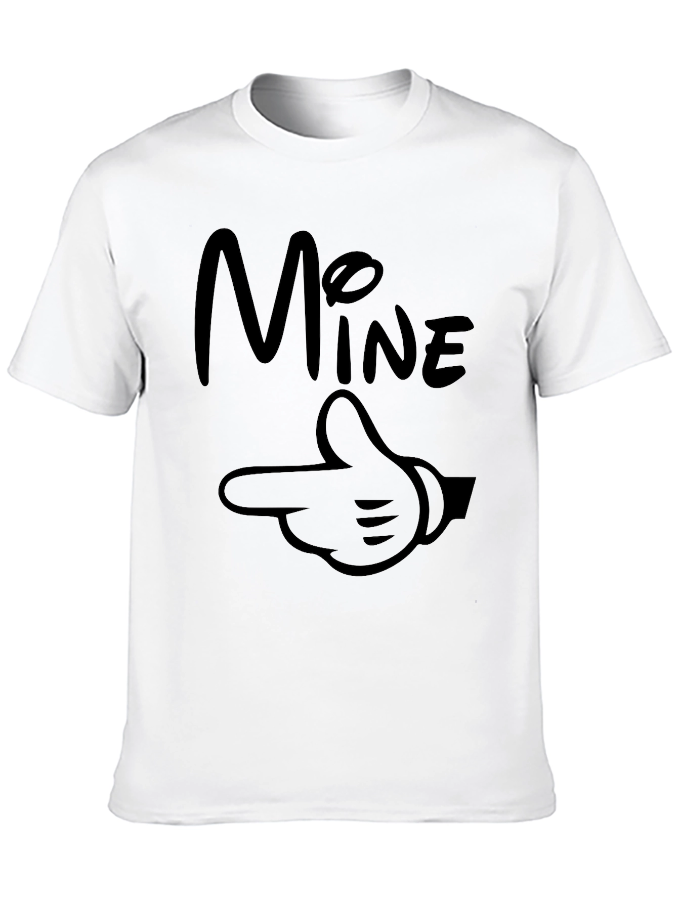 Mine Mickey Hand Graphic T-Shirt Black