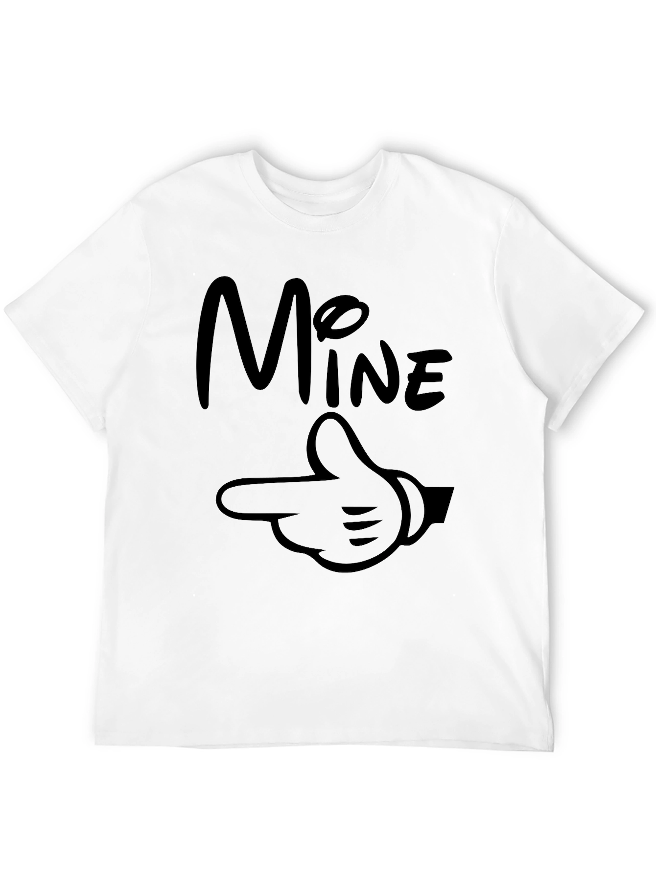 Mine Mickey Hand Graphic T-Shirt Black