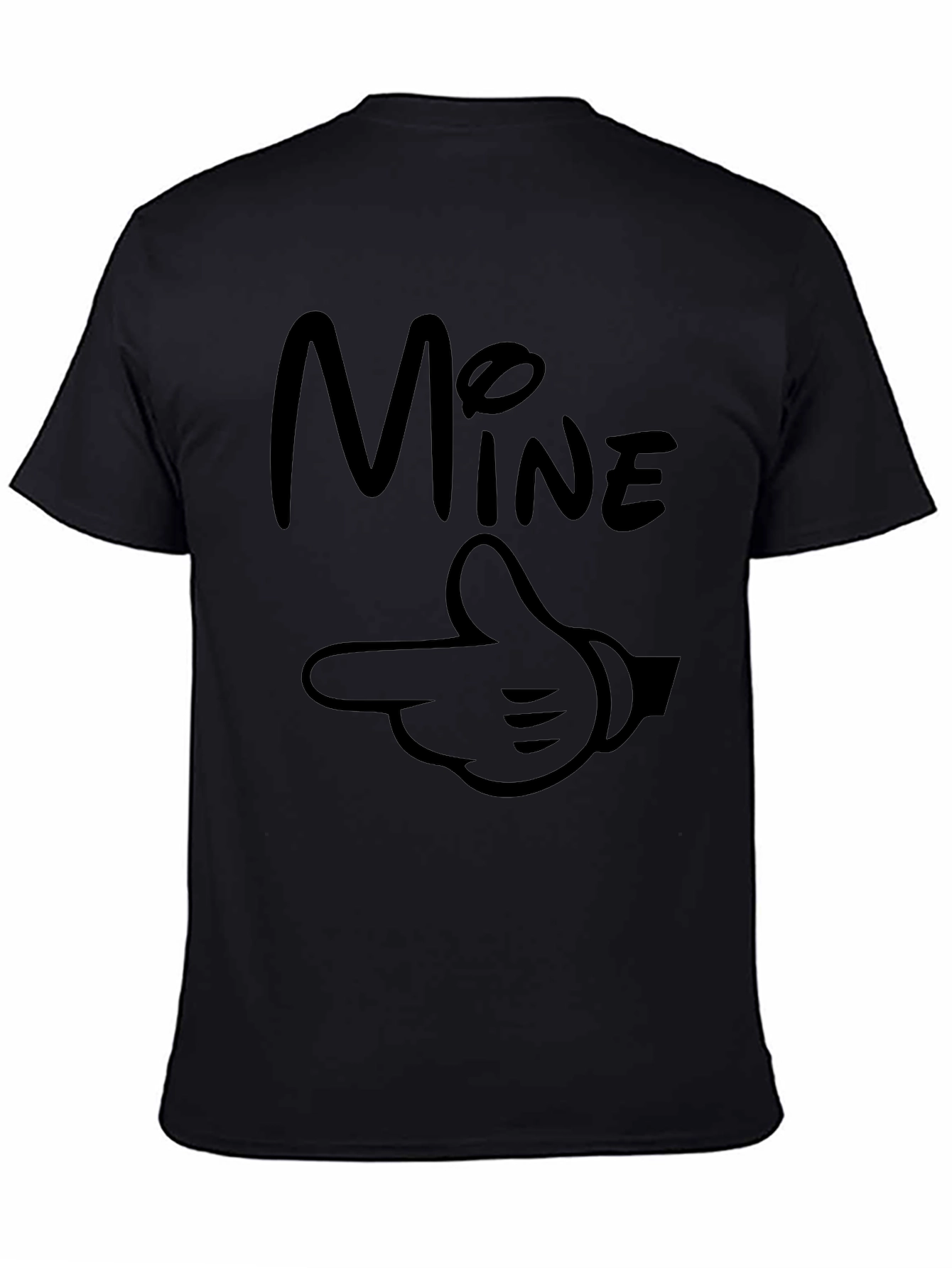 Mine Mickey Hand Graphic T-Shirt Black