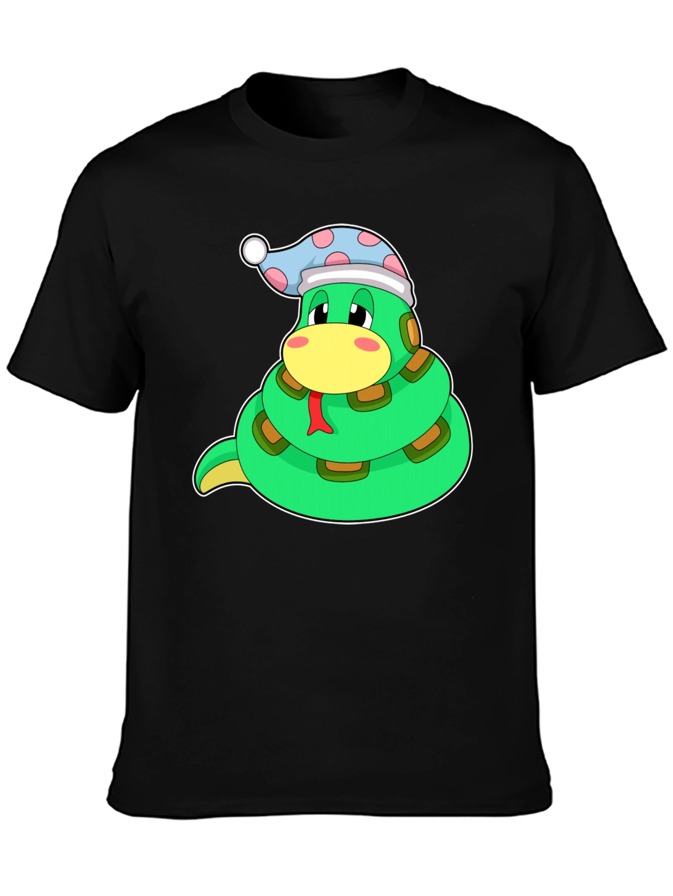 Cute Snake in Hat Graphic T-Shirt