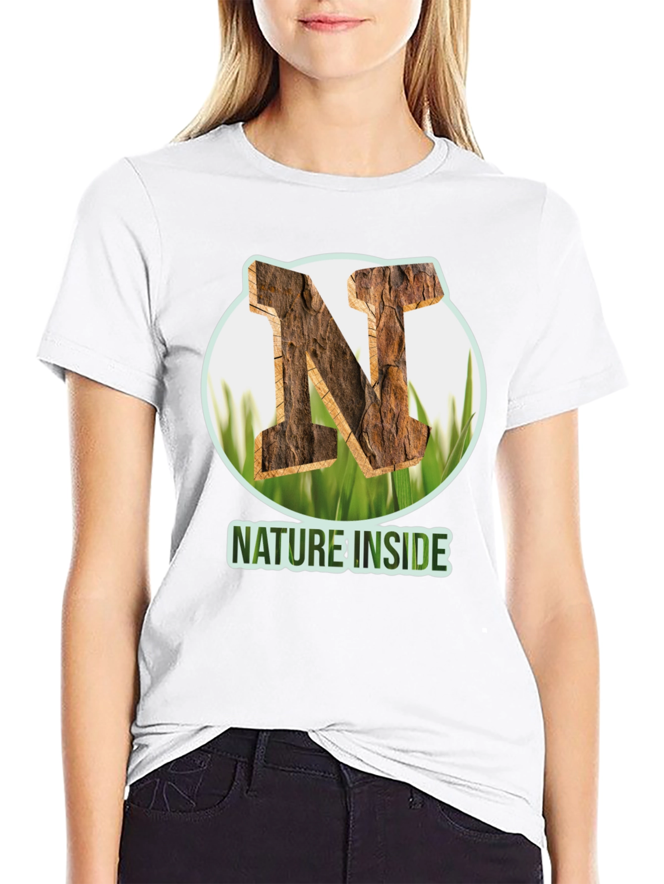 Nature Inside Black T-Shirt