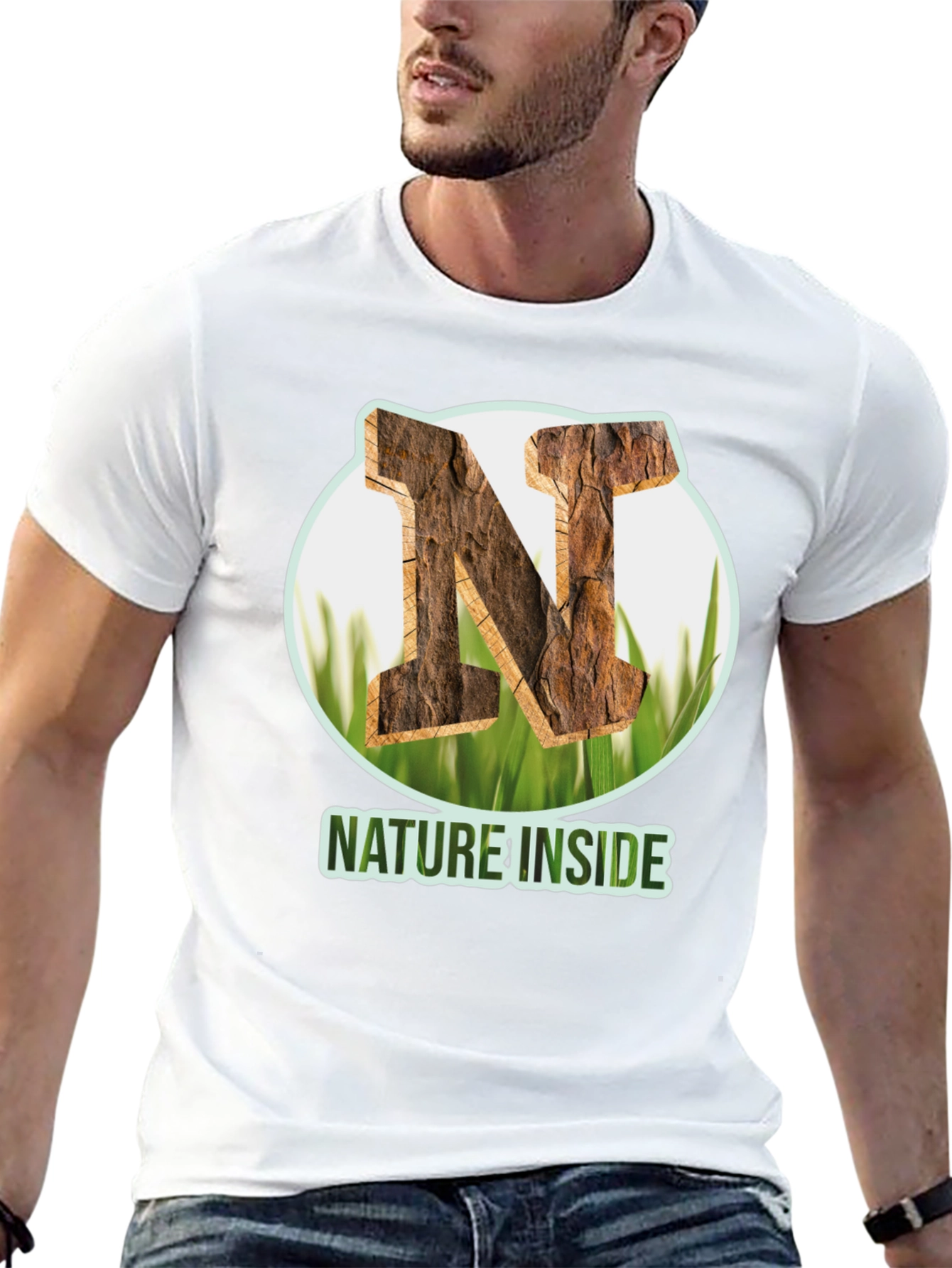 Nature Inside Black T-Shirt