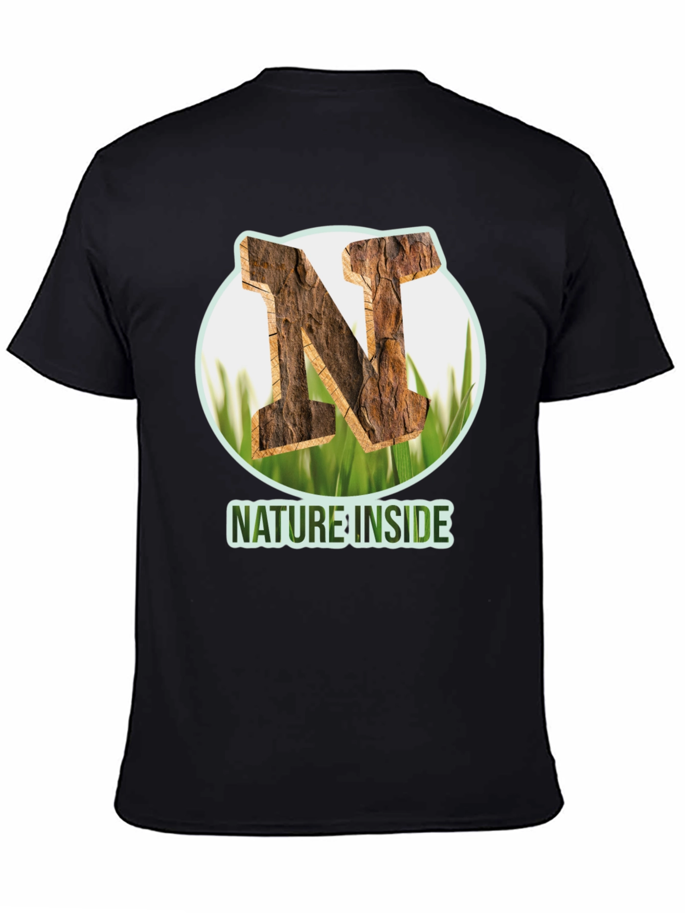 Nature Inside Black T-Shirt