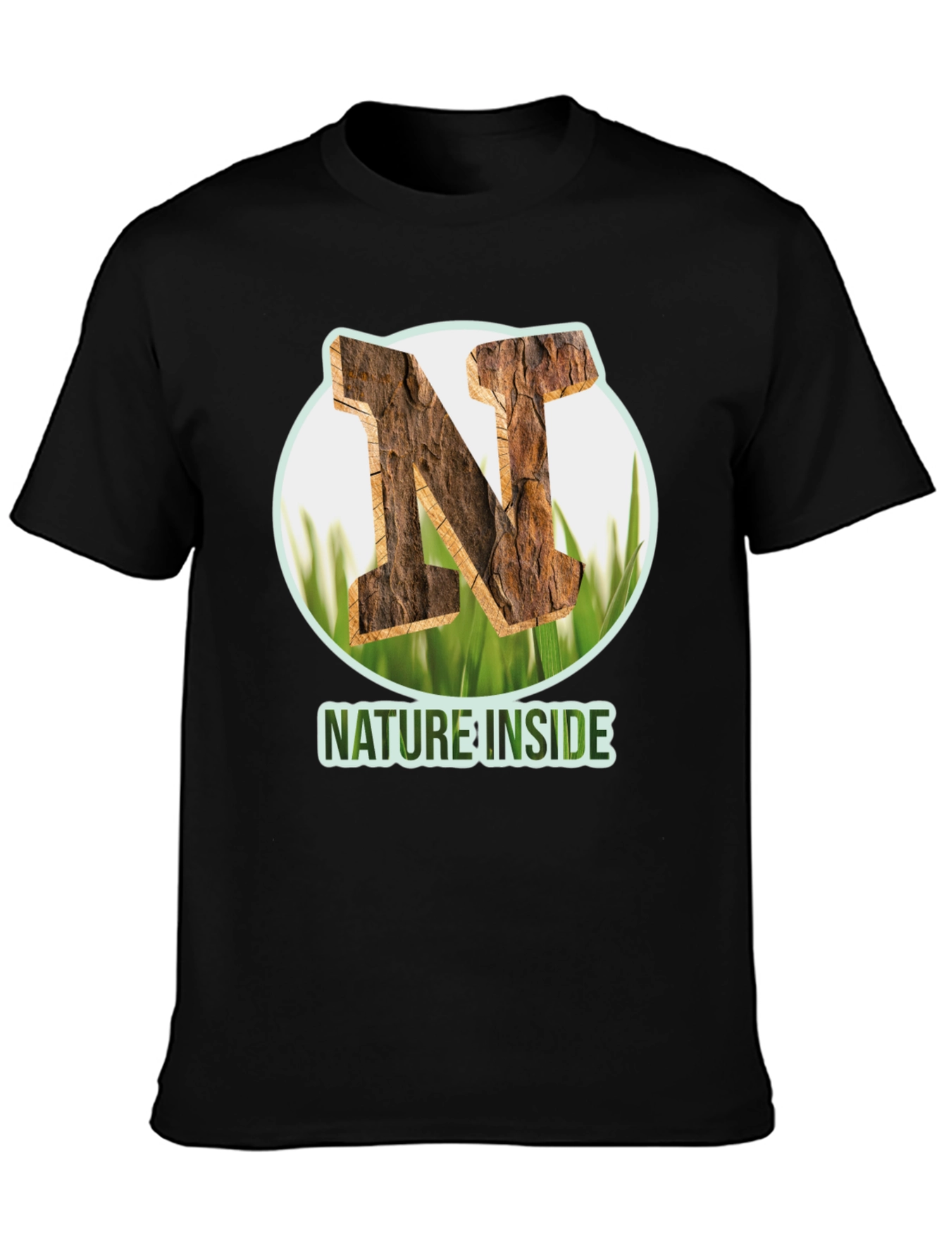 Nature Inside Black T-Shirt