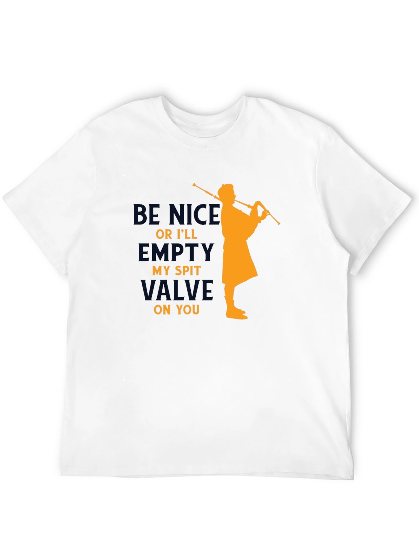 Funny Bagpipe Player T-Shirt - Empty My Spit Valve