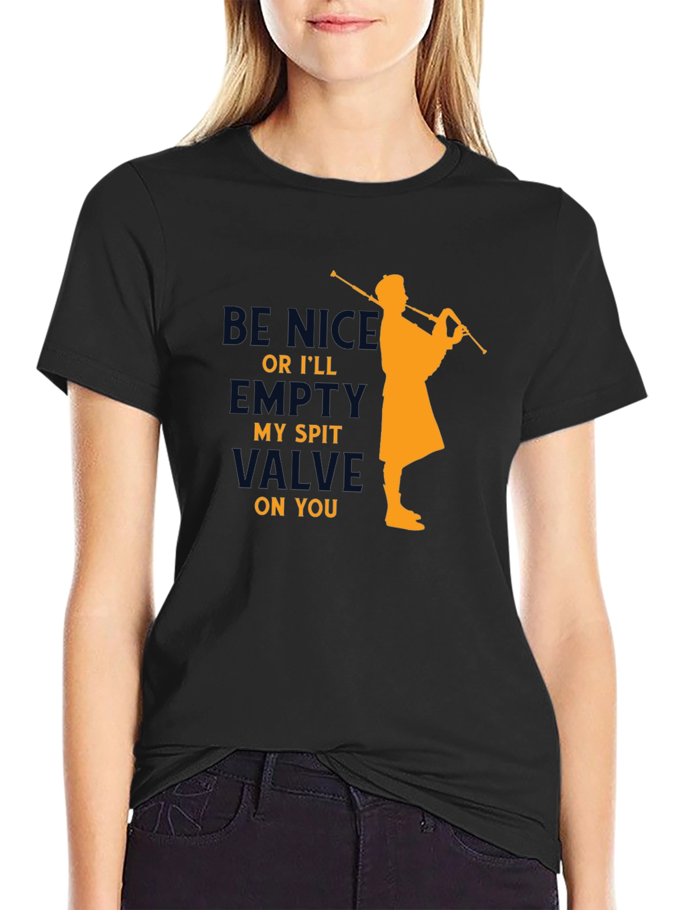Funny Bagpipe Player T-Shirt - Empty My Spit Valve