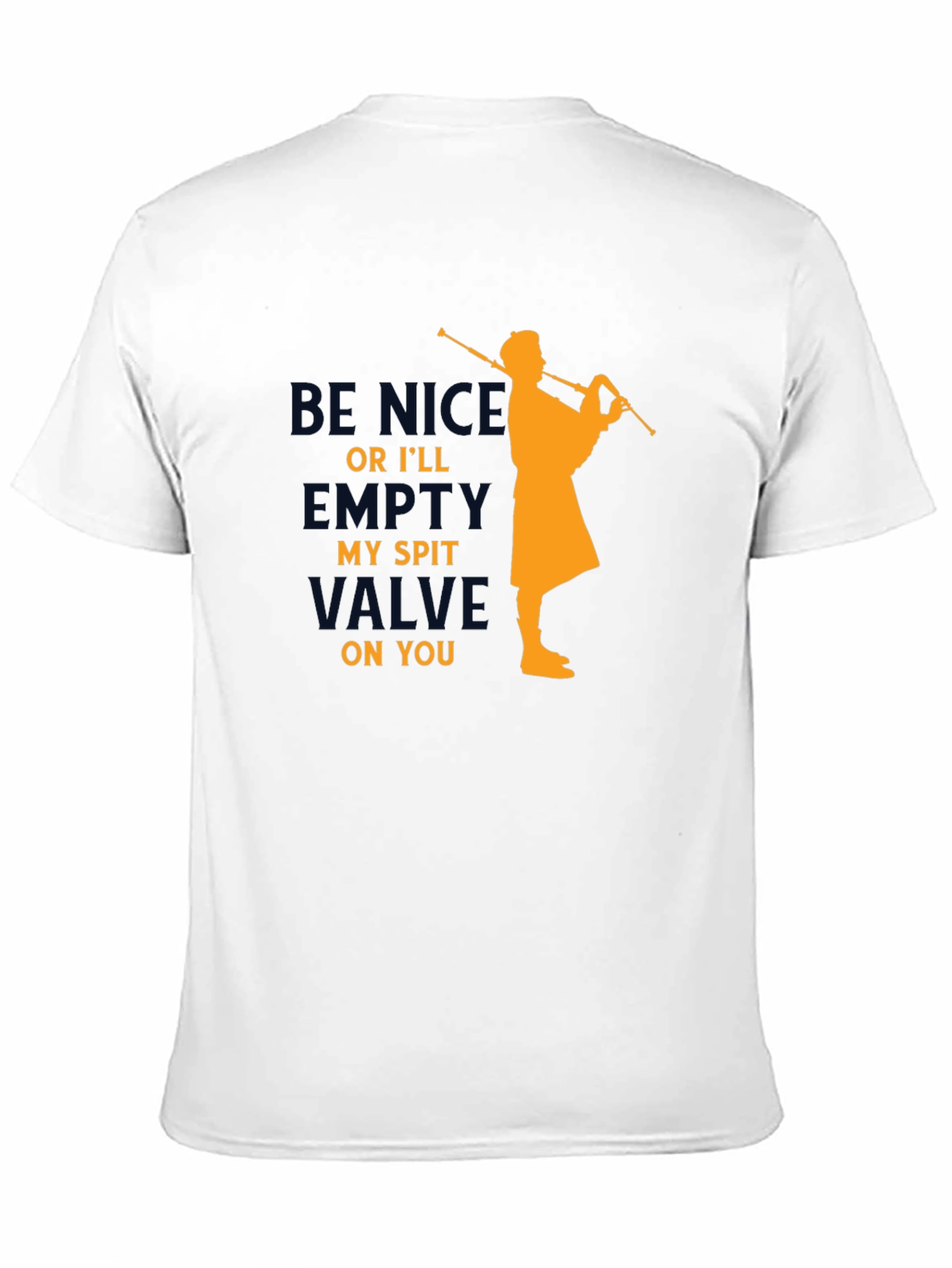 Funny Bagpipe Player T-Shirt - Empty My Spit Valve