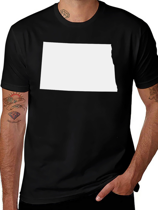 North Dakota State Shape Tee - Black
