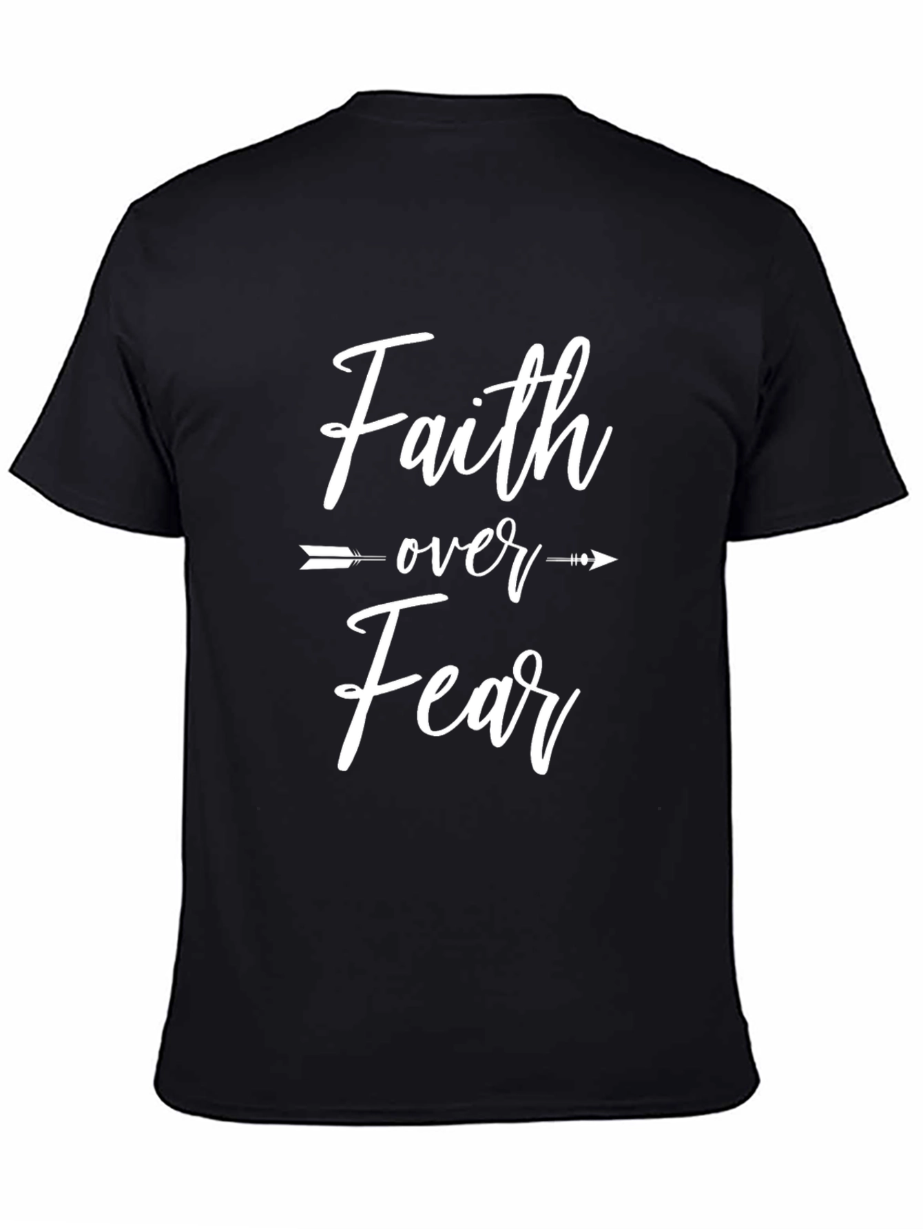 Faith Over Fear Graphic Tee - Black T-Shirt