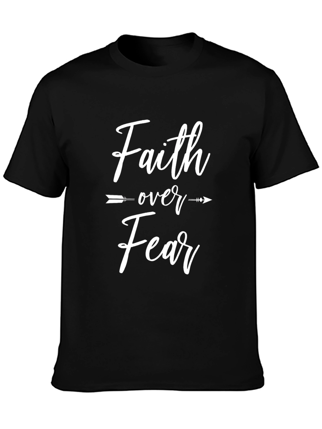 Faith Over Fear Graphic Tee - Black T-Shirt