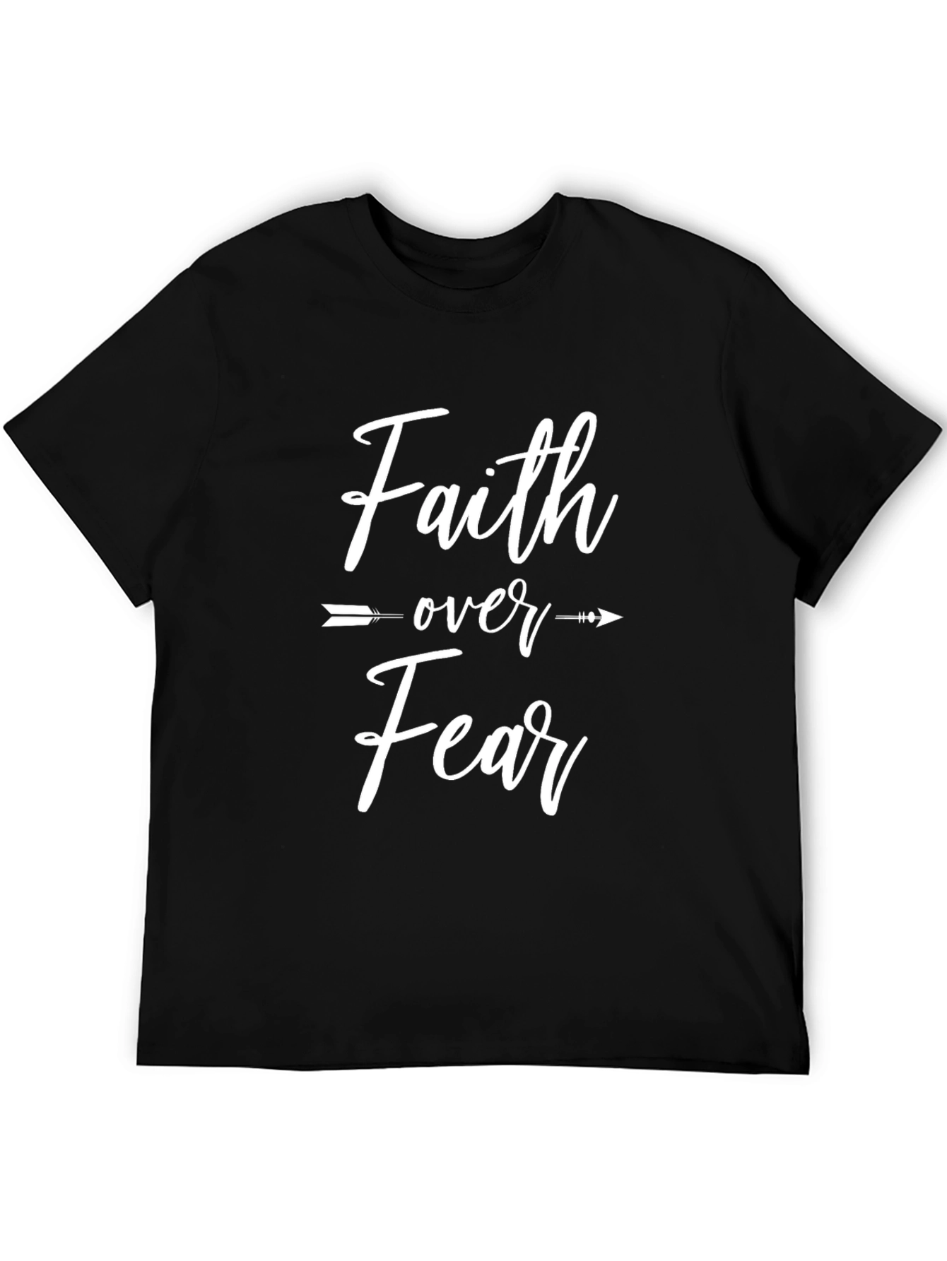 Faith Over Fear Graphic Tee - Black T-Shirt