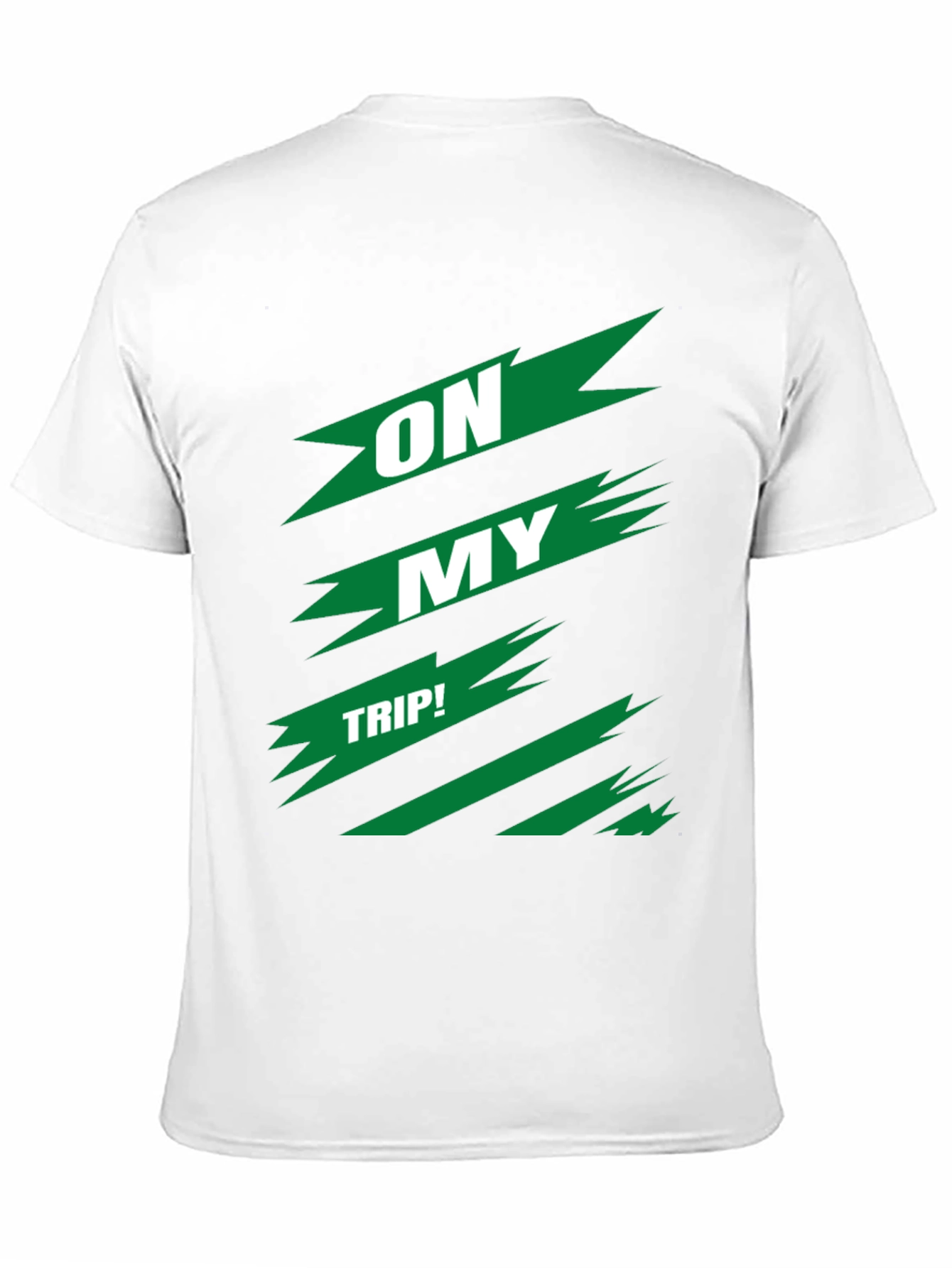 On My Trip! Graphic Tee - Bold Green Design