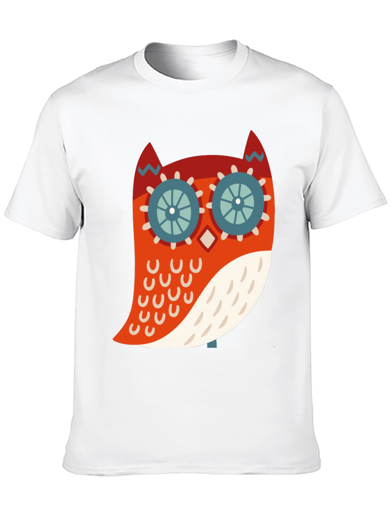 Cool Owl Graphic Print Black T-Shirt