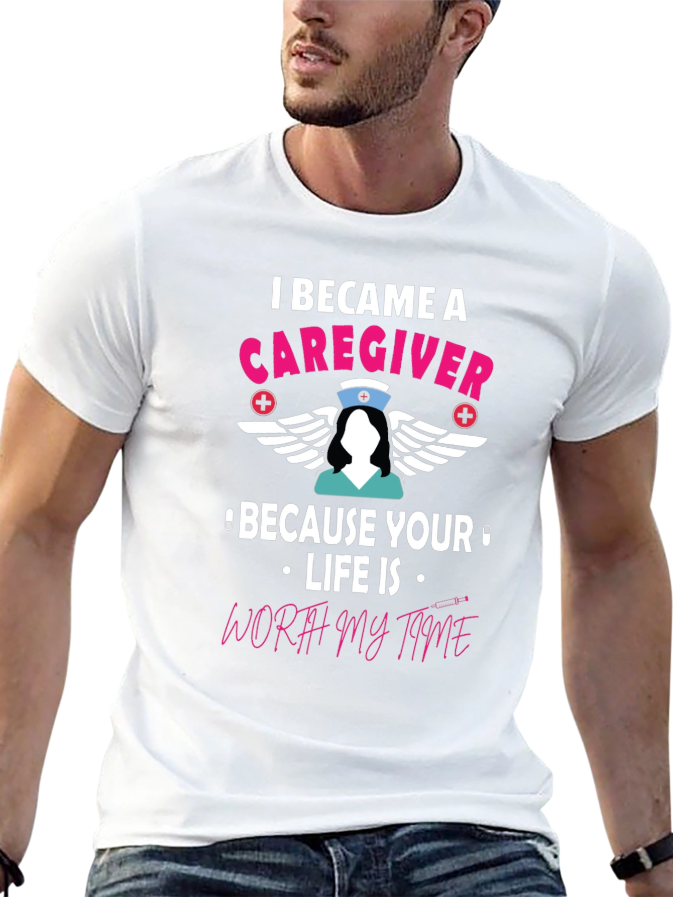 Caregiver T-Shirt - Worth My Time Nurse Tee