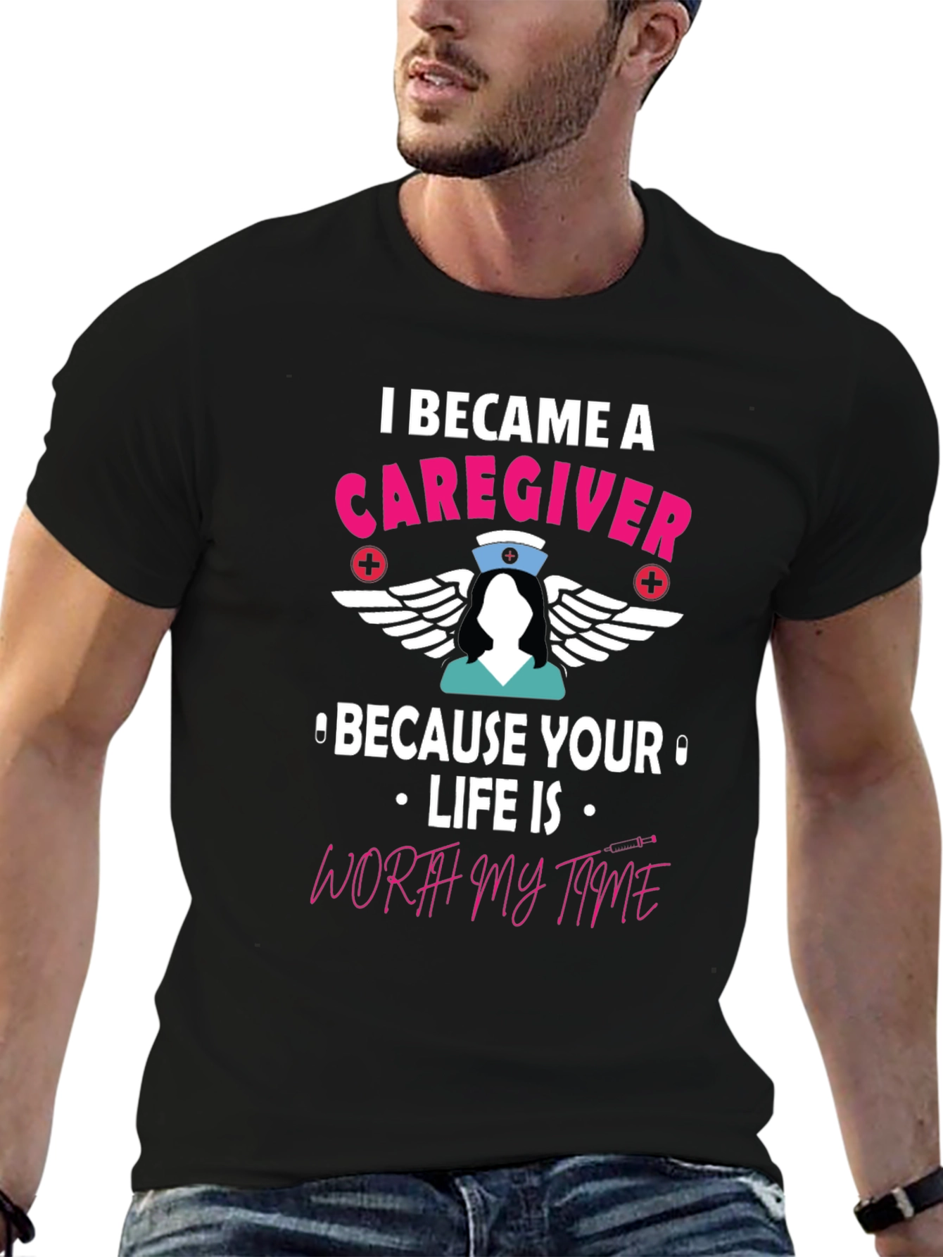 Caregiver T-Shirt - Worth My Time Nurse Tee