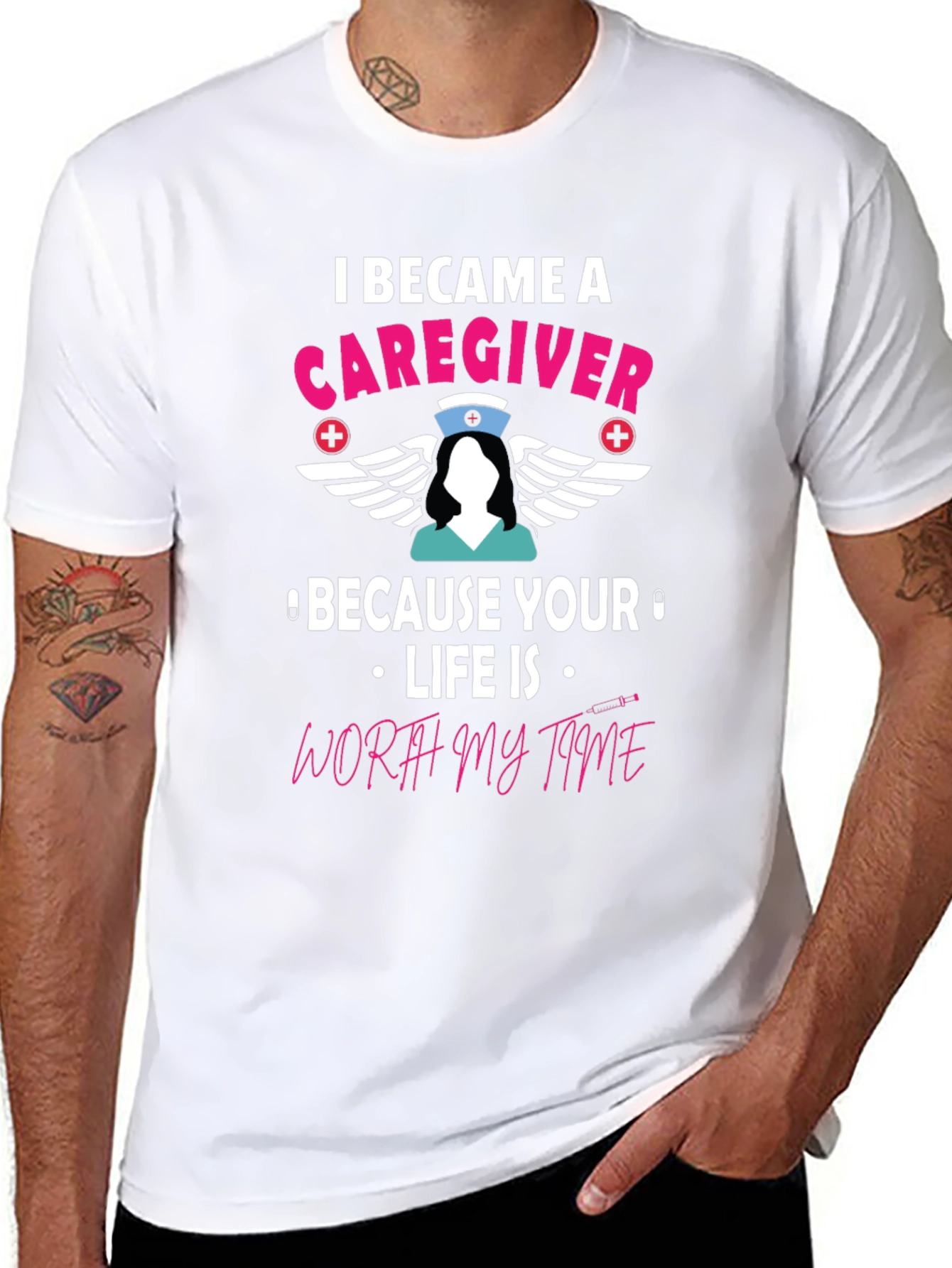 Caregiver T-Shirt - Worth My Time Nurse Tee