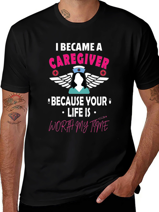 Caregiver T-Shirt - Worth My Time Nurse Tee