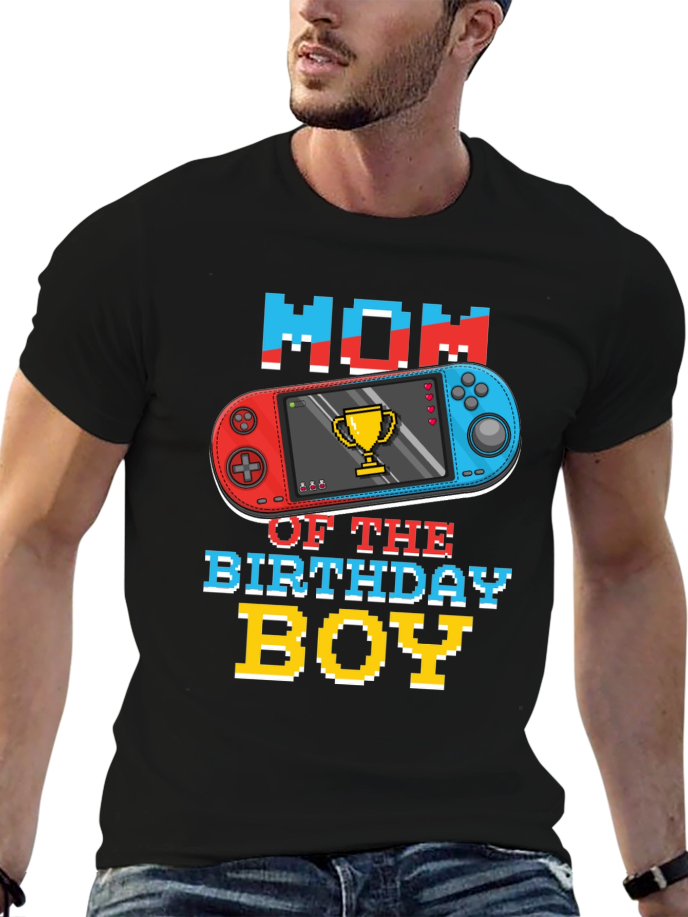 Mom of the Birthday Boy Gamer T-Shirt