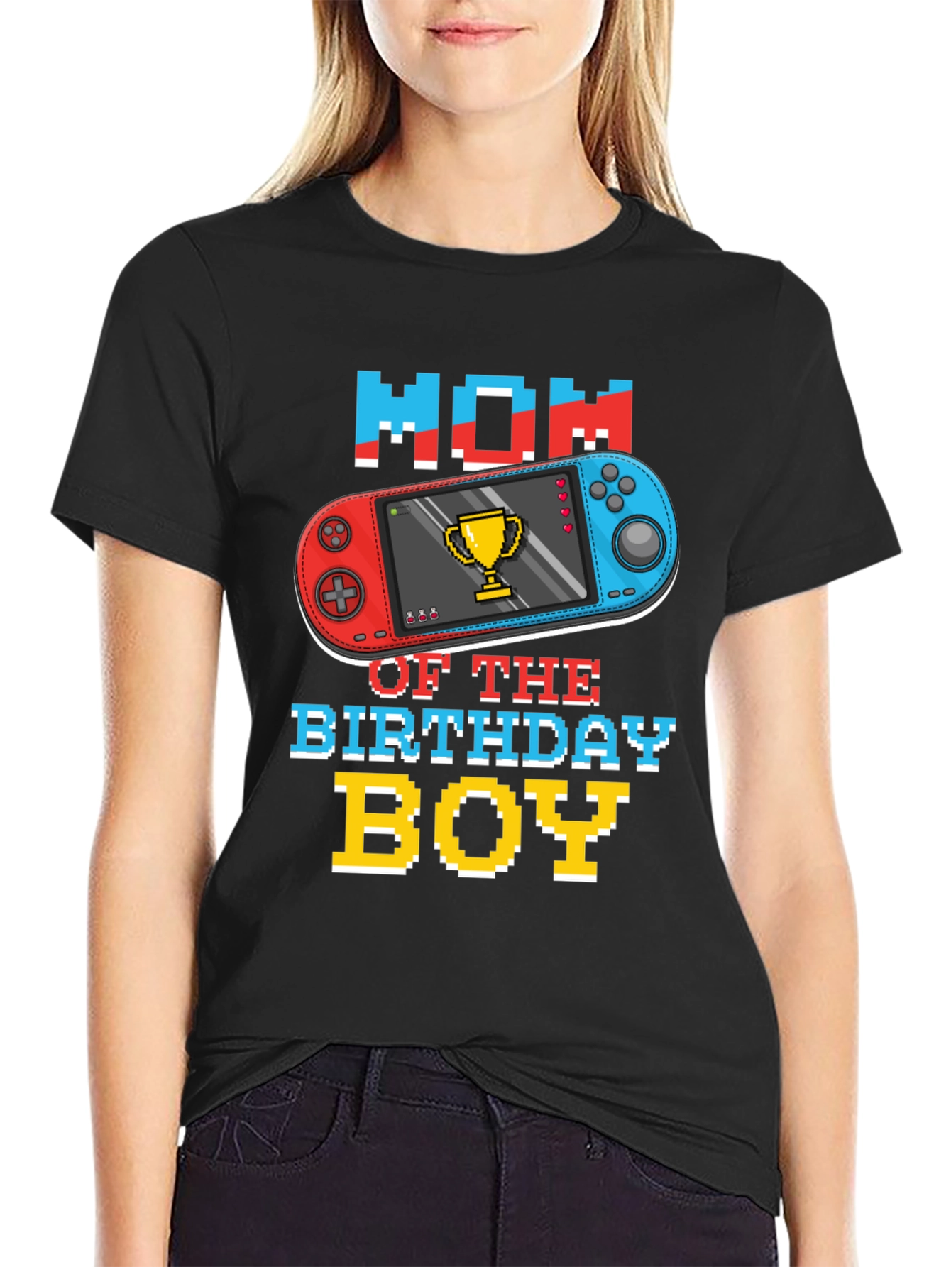 Mom of the Birthday Boy Gamer T-Shirt
