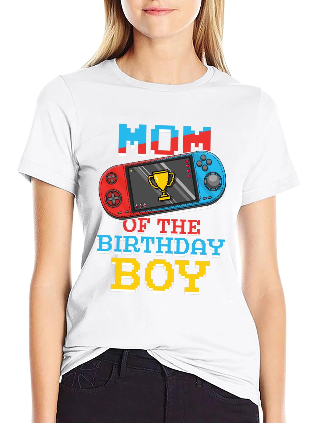 Mom of the Birthday Boy Gamer T-Shirt