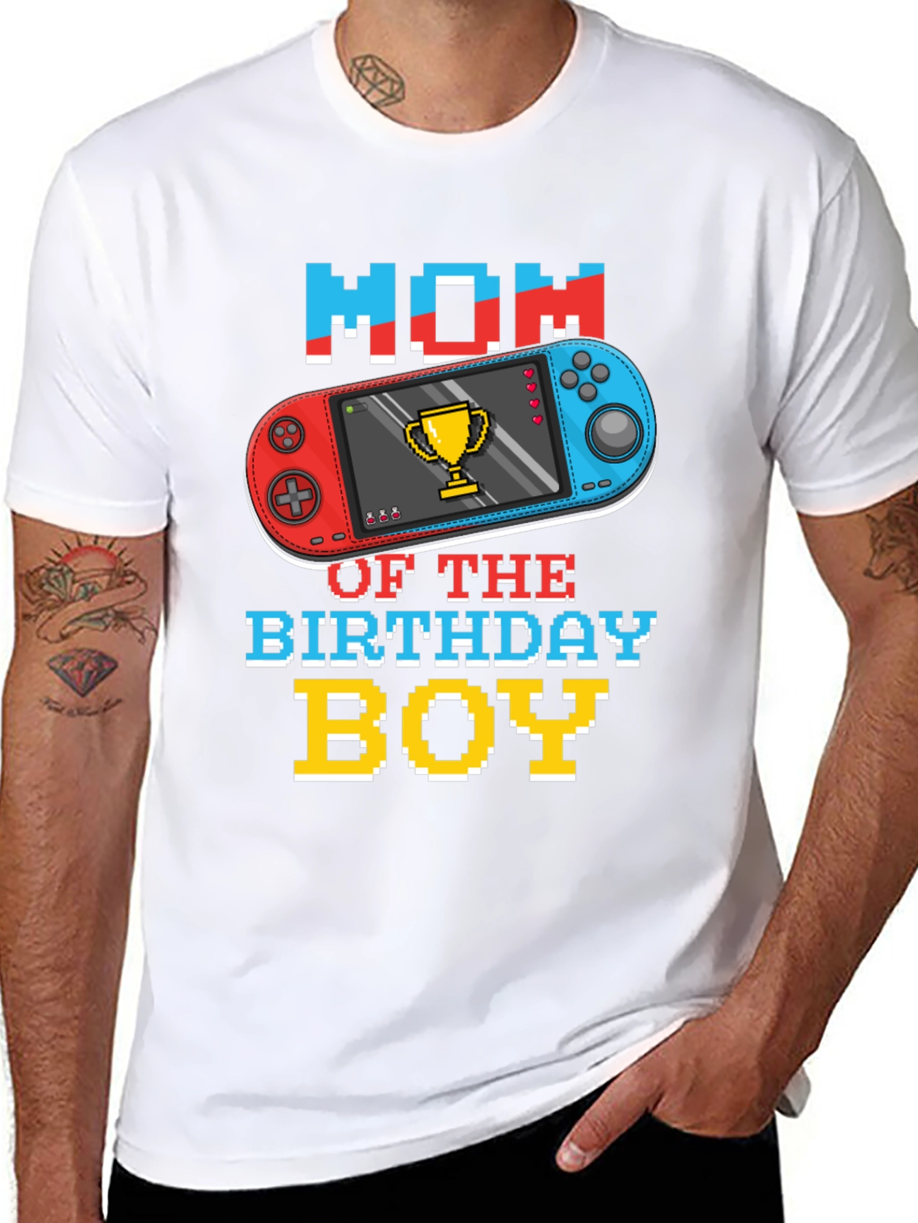 Mom of the Birthday Boy Gamer T-Shirt