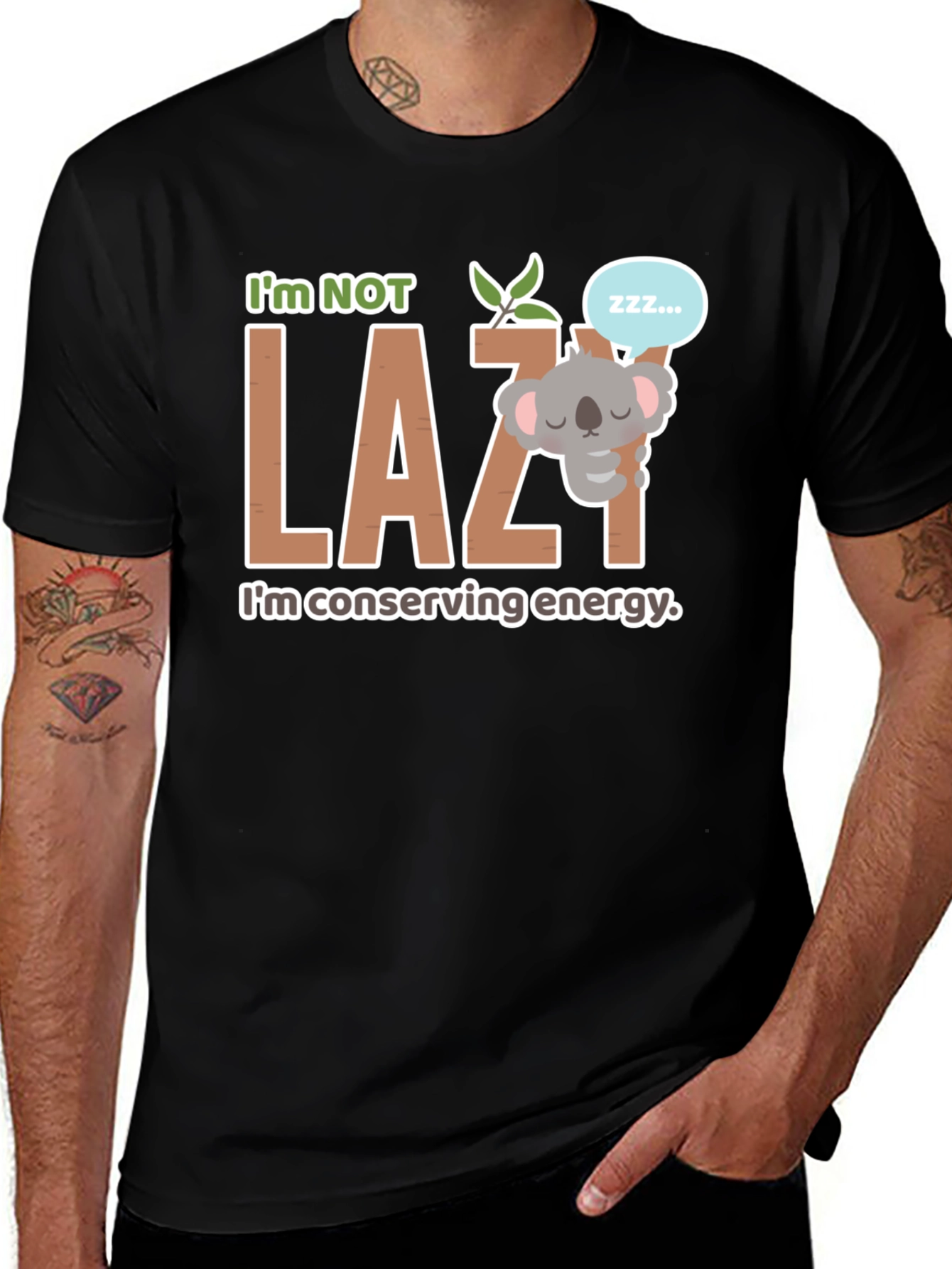 Im Not Lazy Koala T-Shirt