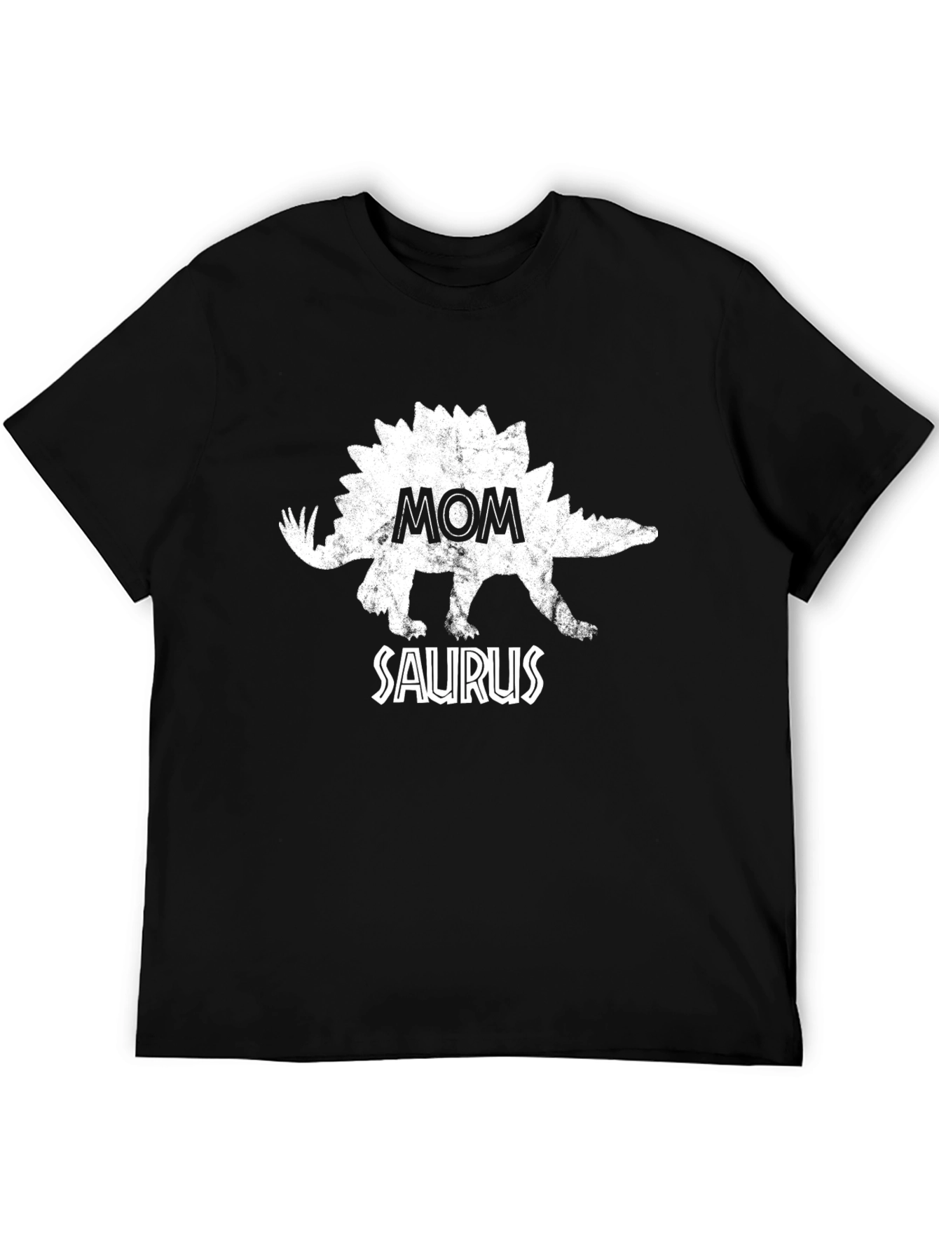Mom Saurus Black T-Shirt - Fun Dino Graphic Tee