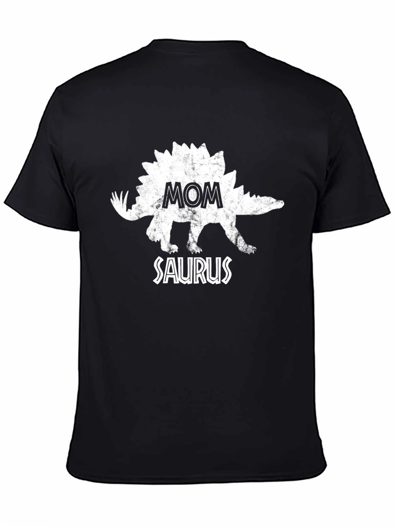 Mom Saurus Black T-Shirt - Fun Dino Graphic Tee