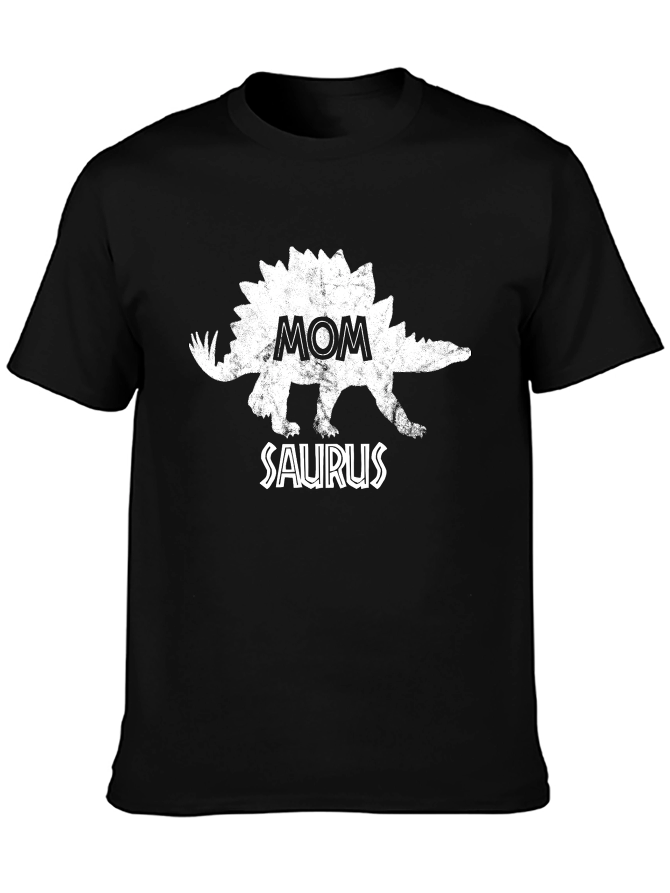 Mom Saurus Black T-Shirt - Fun Dino Graphic Tee