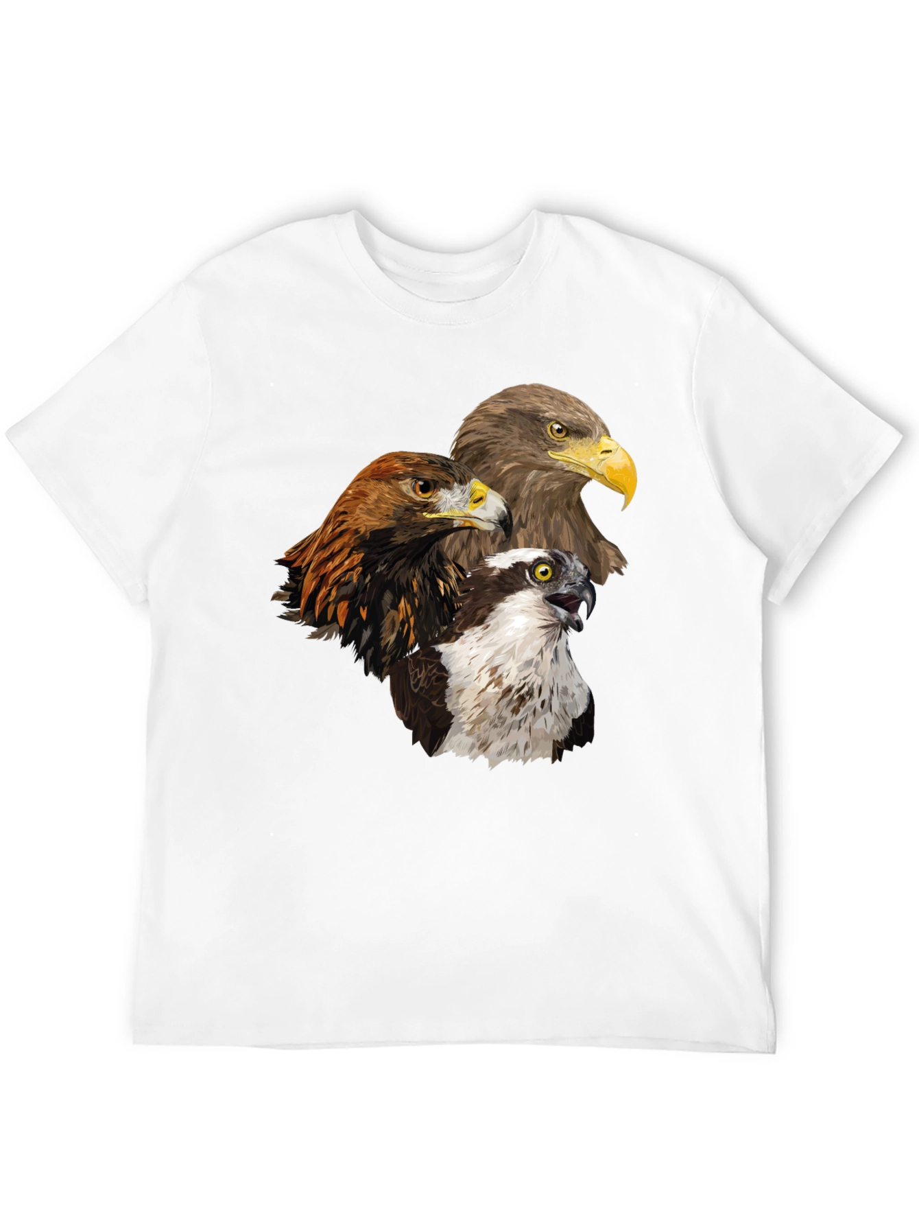 Eagle Trio Graphic Tee - Nature Lovers Black T-Shirt