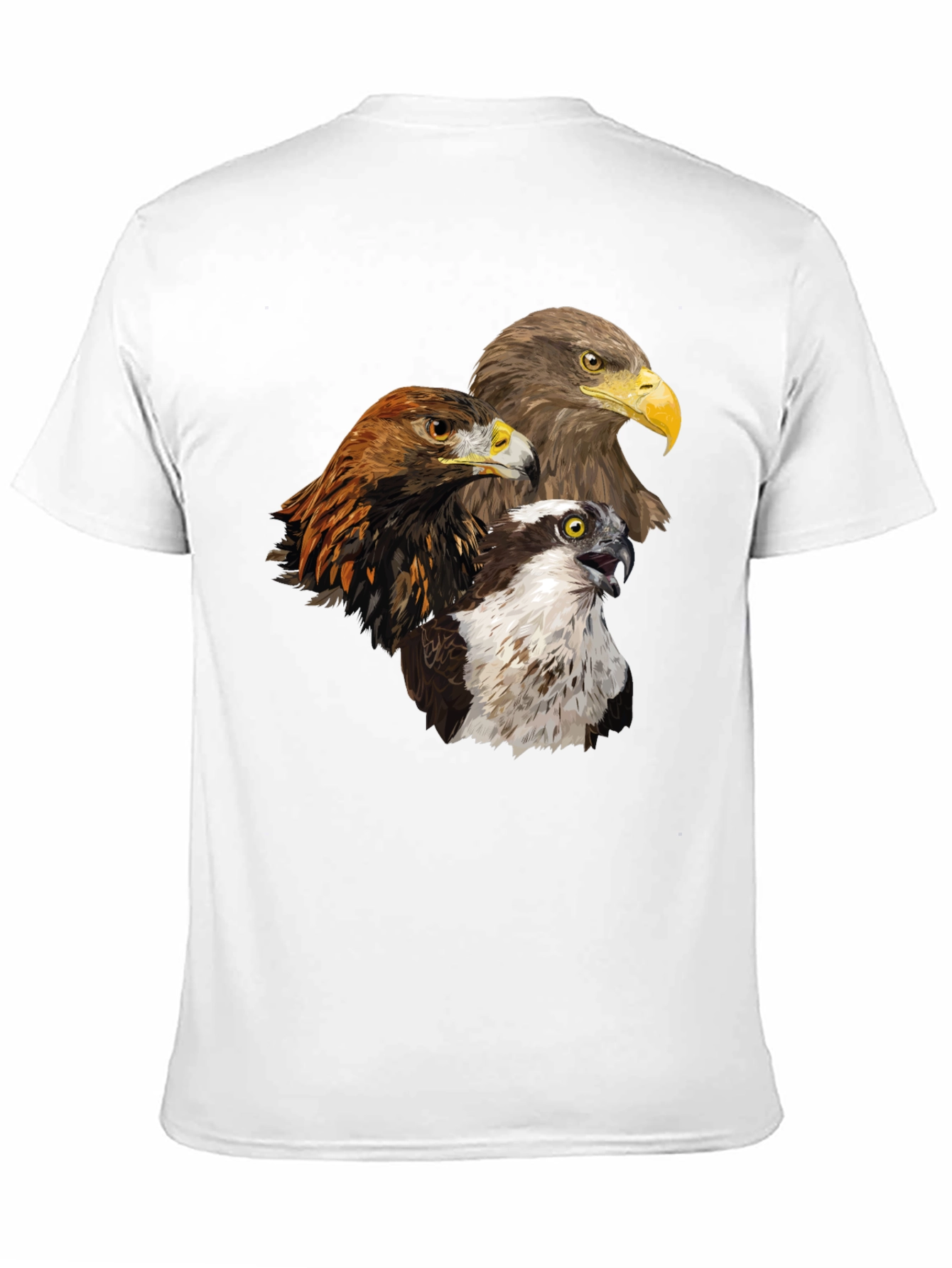 Eagle Trio Graphic Tee - Nature Lovers Black T-Shirt