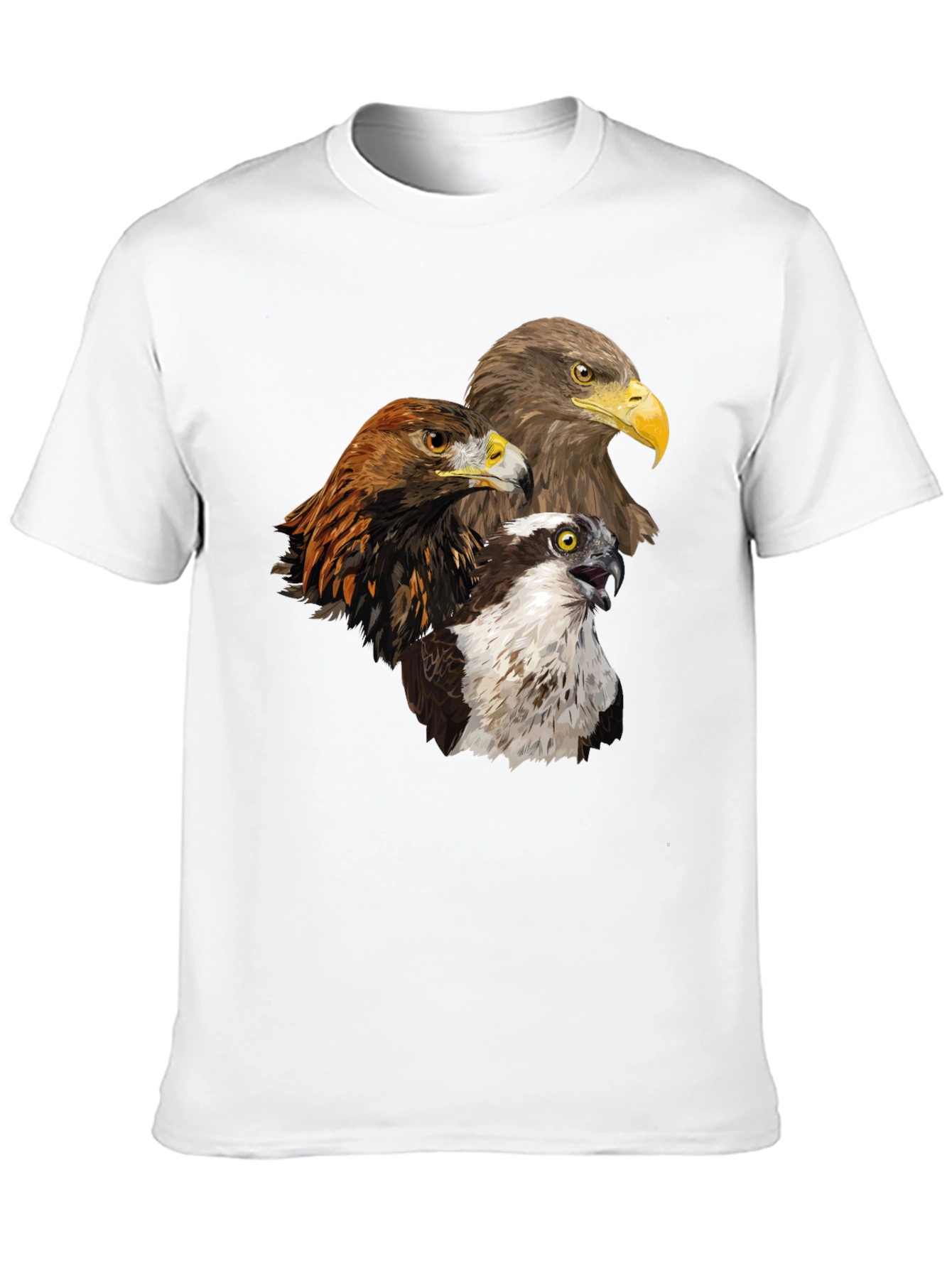 Eagle Trio Graphic Tee - Nature Lovers Black T-Shirt