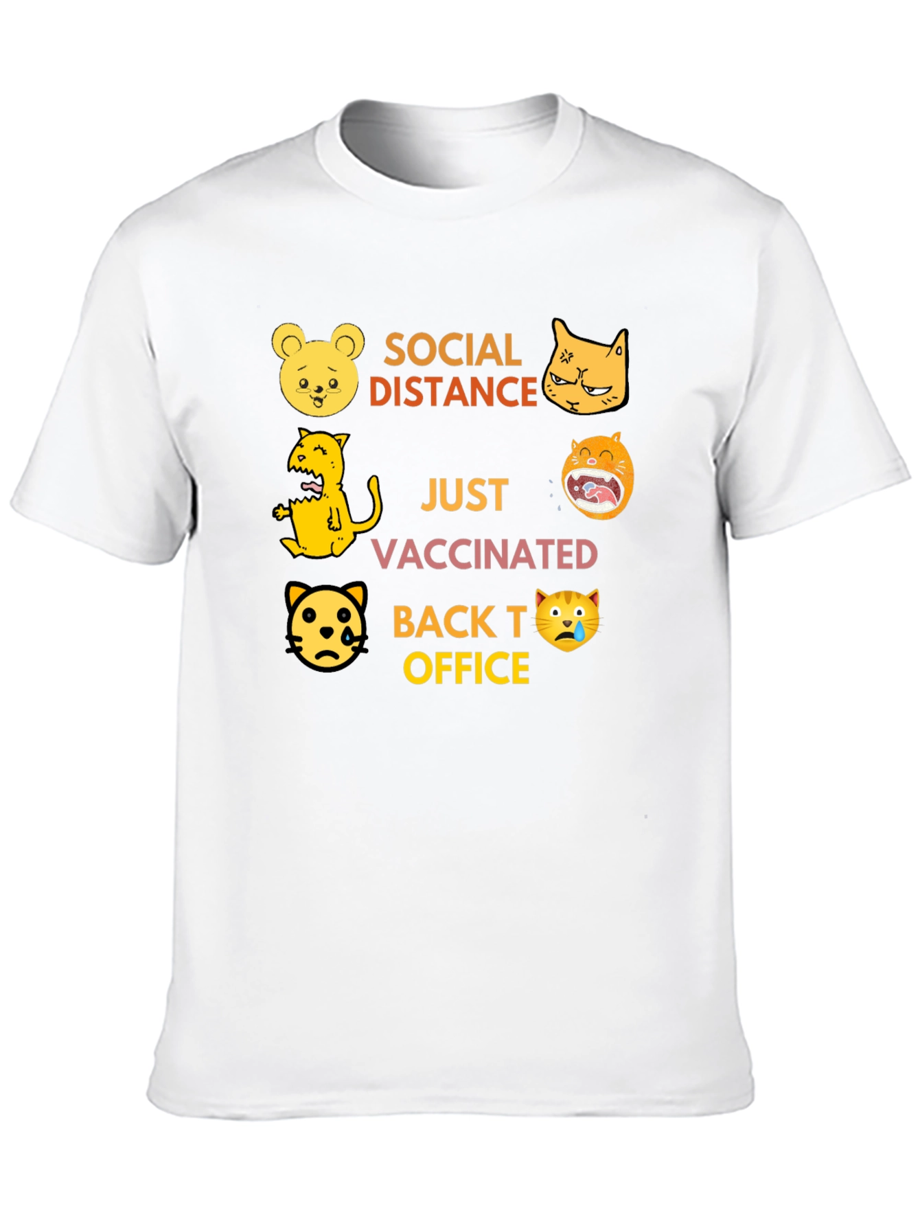 Social Distance Vaccinated T-Shirt