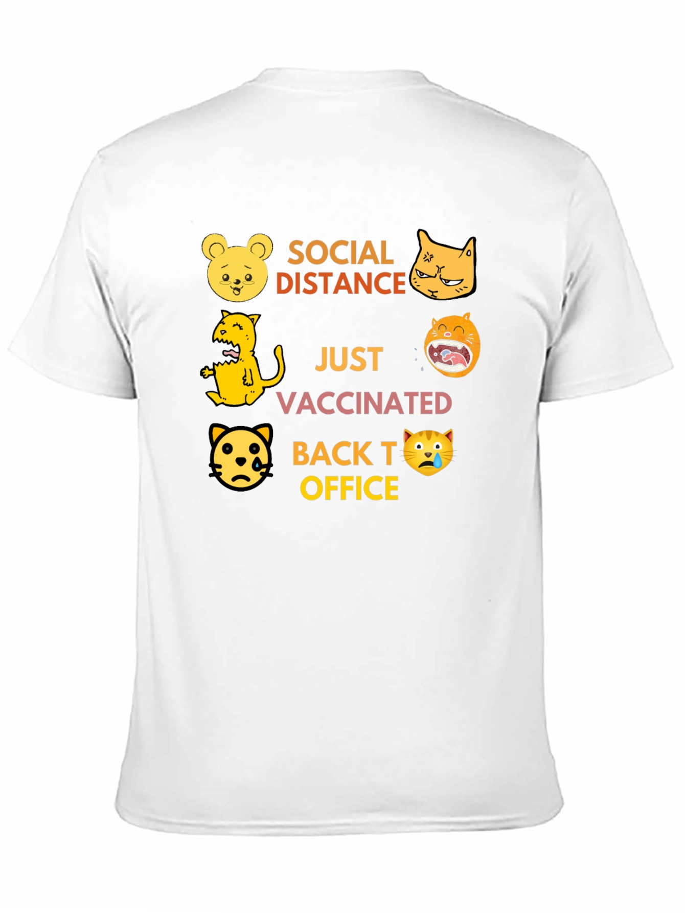 Social Distance Vaccinated T-Shirt