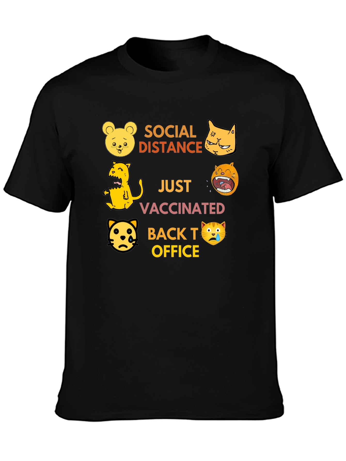 Social Distance Vaccinated T-Shirt