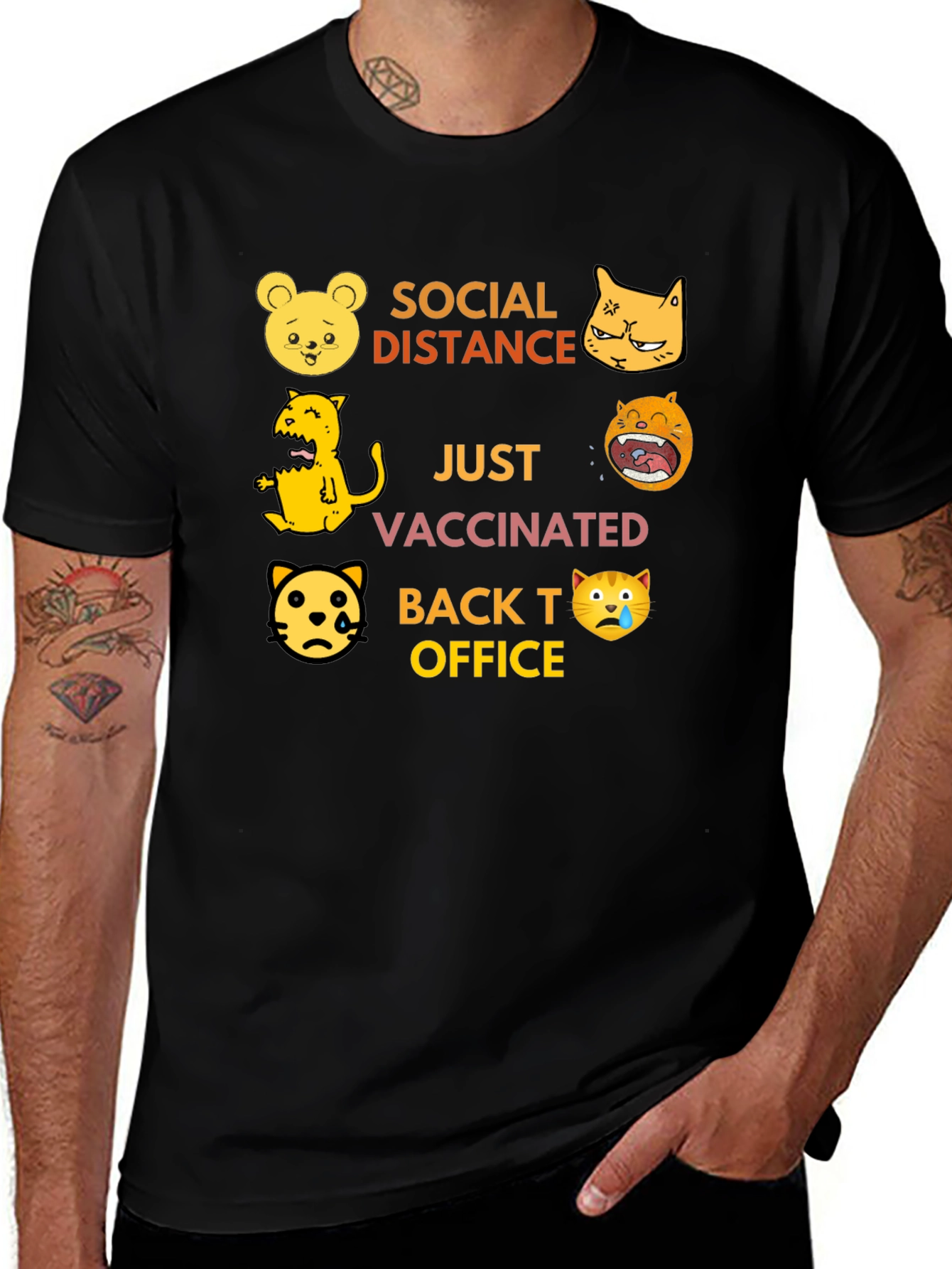 Social Distance Vaccinated T-Shirt