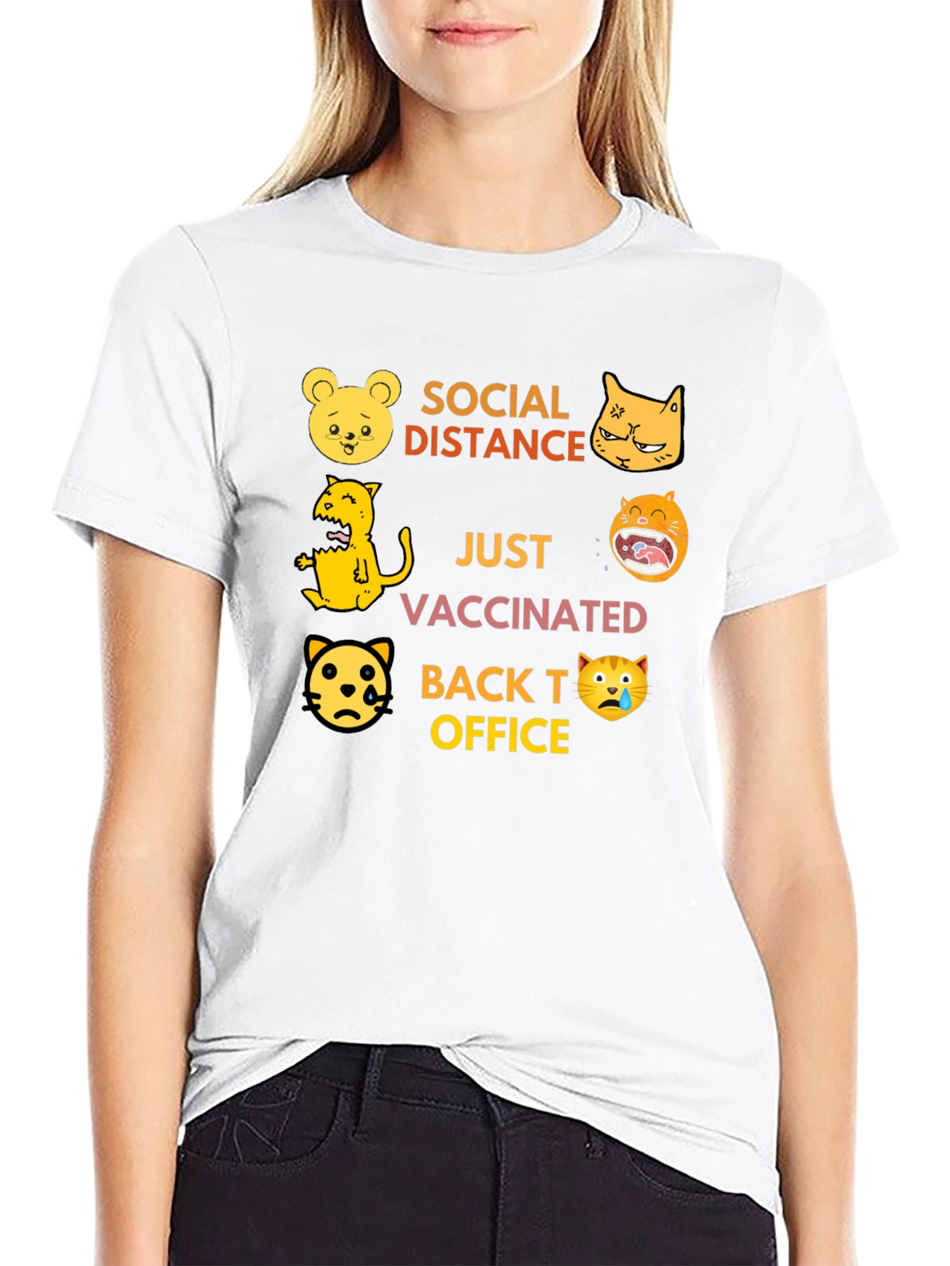 Social Distance Vaccinated T-Shirt