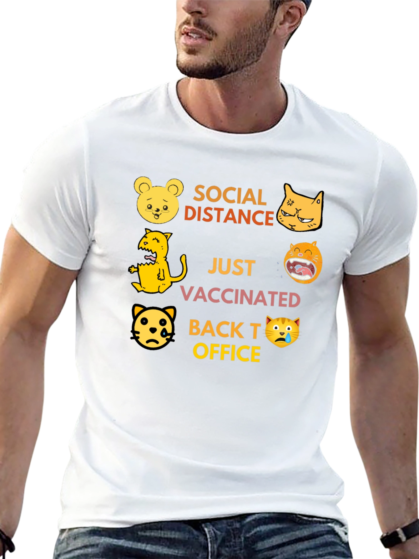 Social Distance Vaccinated T-Shirt