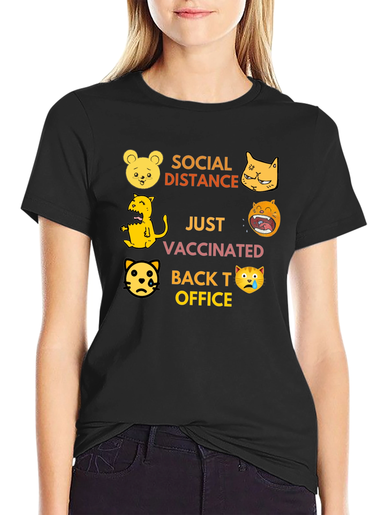 Social Distance Vaccinated T-Shirt