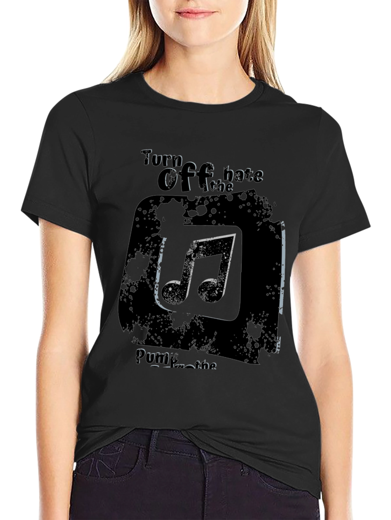 Turn Off the Hate Music T-Shirt