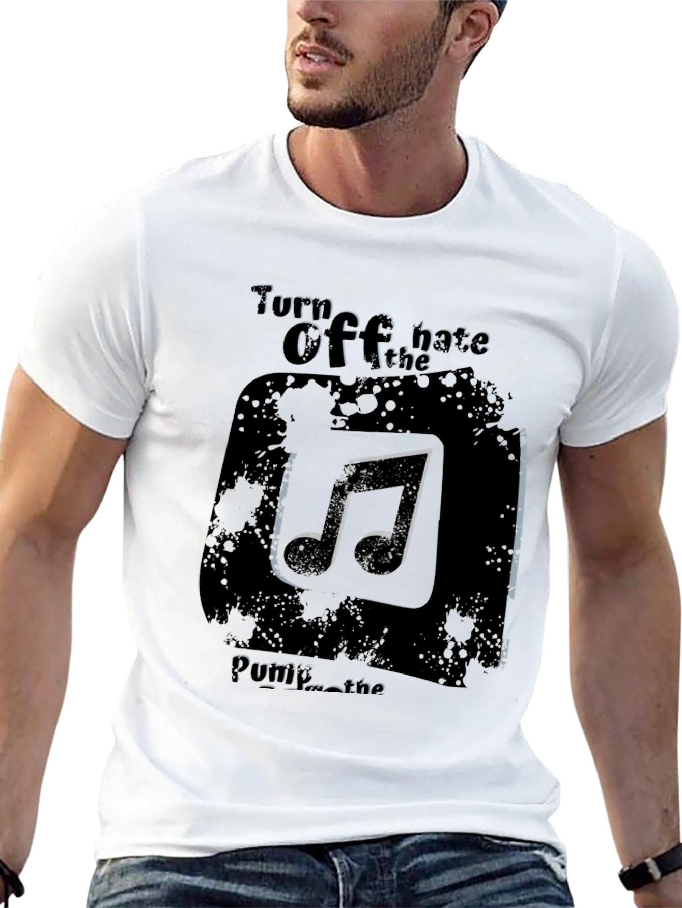 Turn Off the Hate Music T-Shirt
