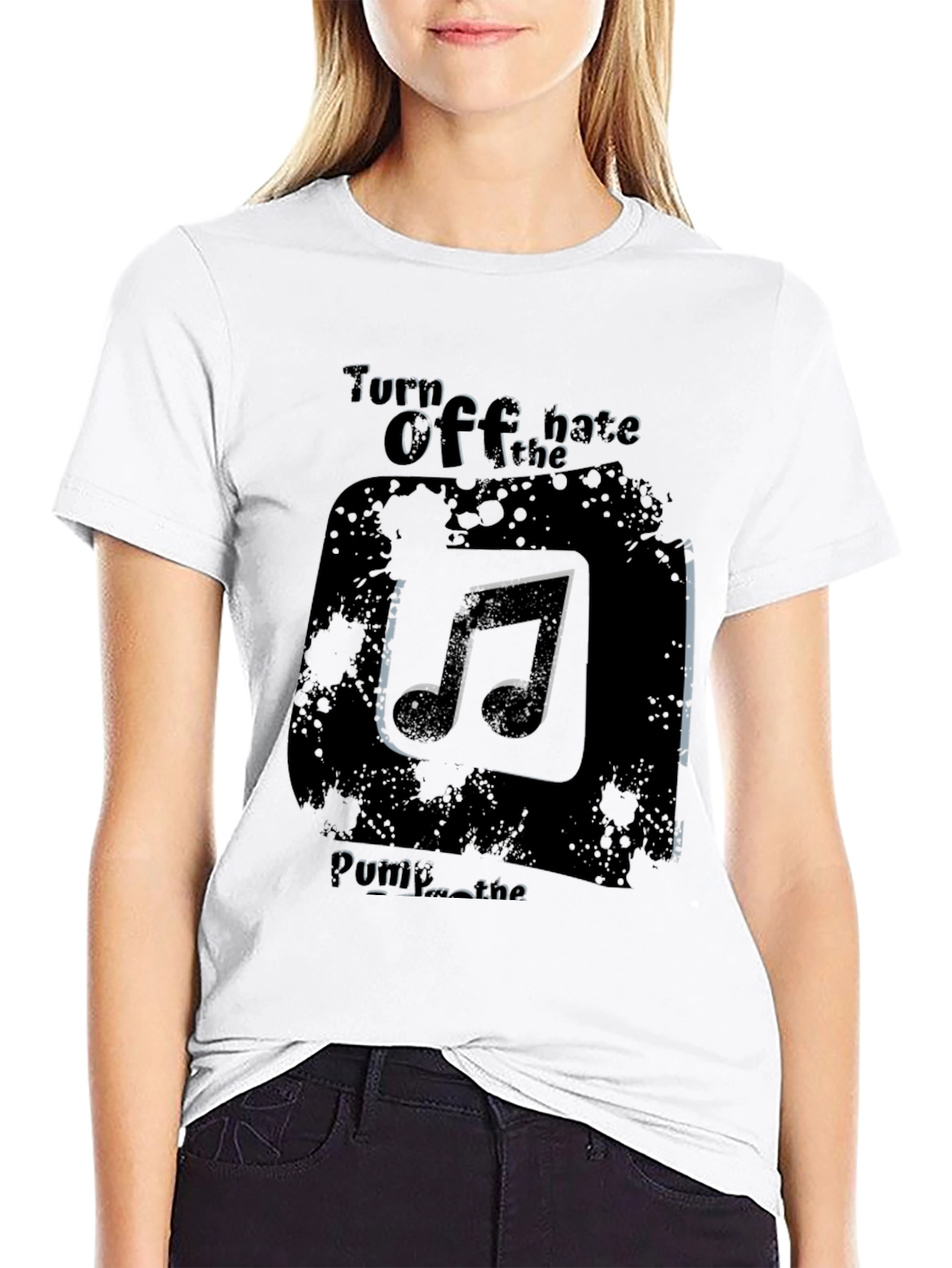 Turn Off the Hate Music T-Shirt