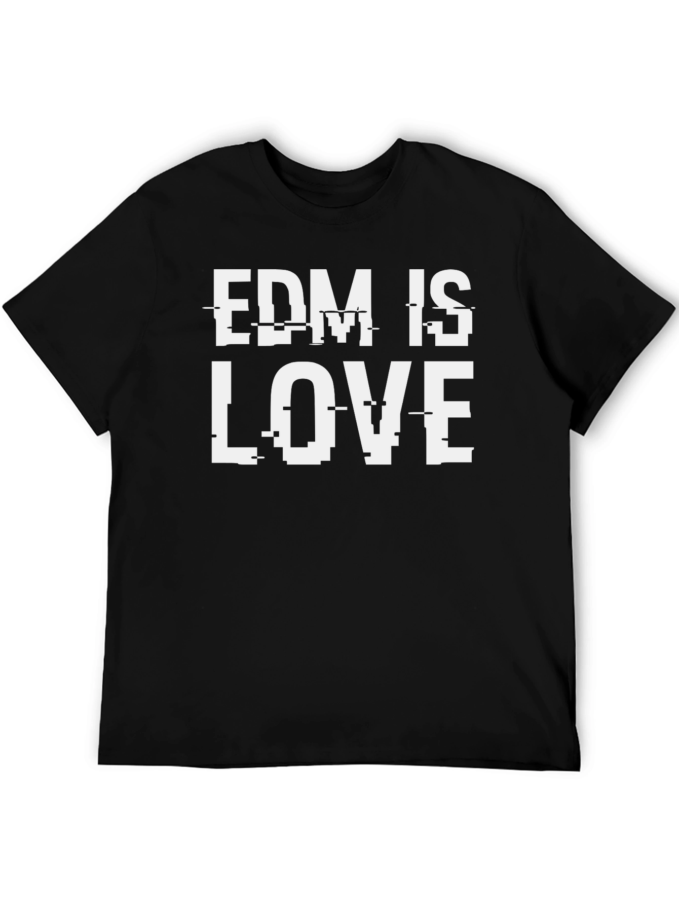 EDM is Love Black T-Shirt