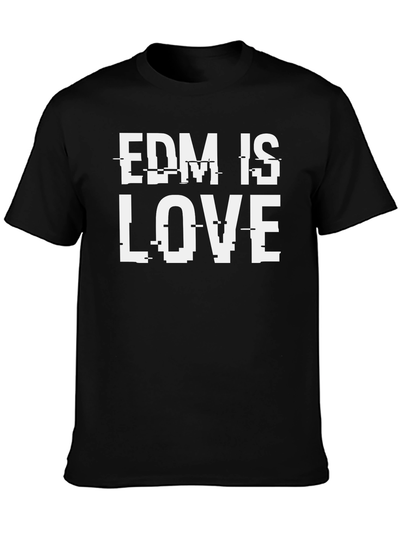 EDM is Love Black T-Shirt