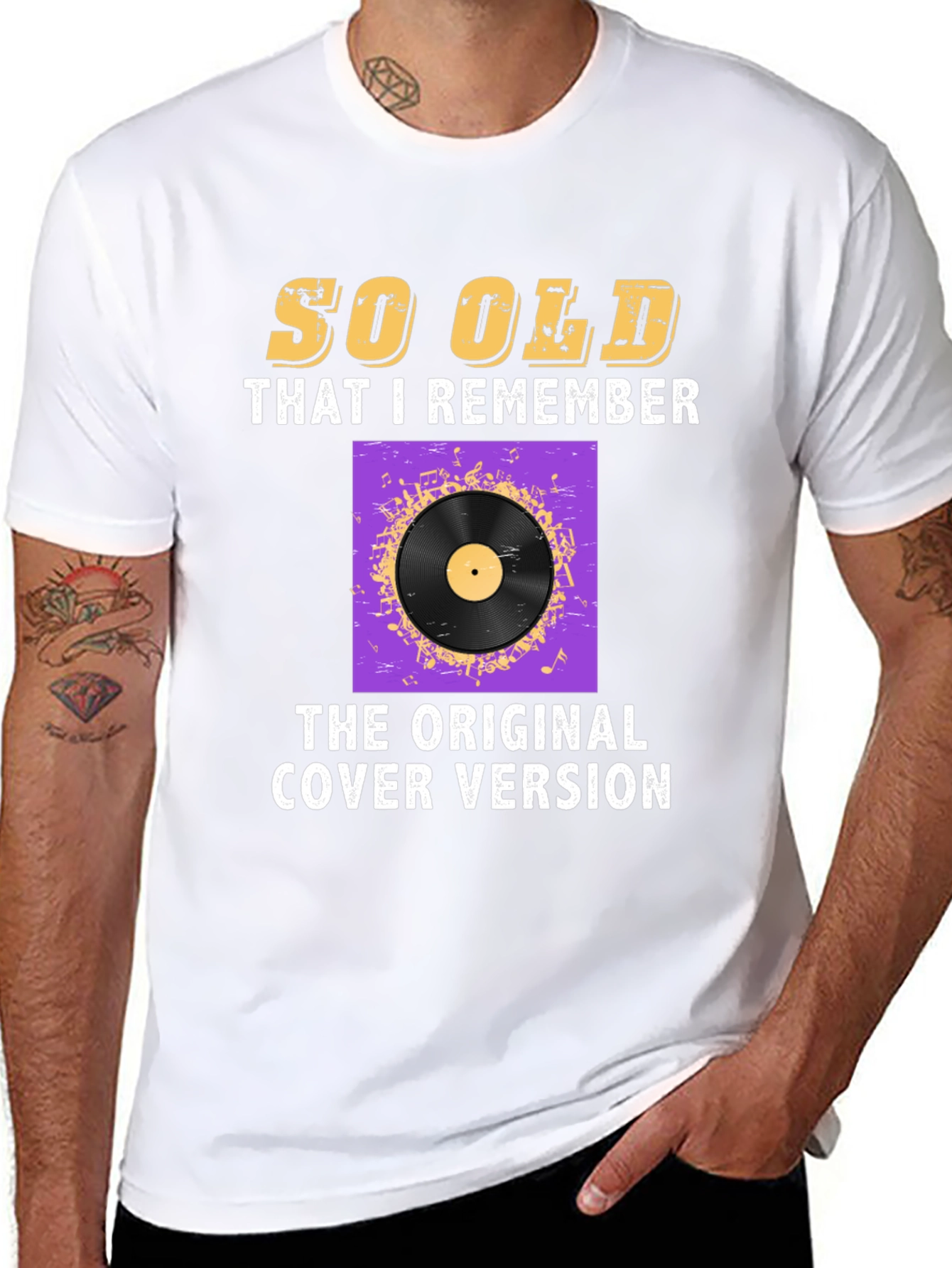 Retro Music Lover T-Shirt - Original Cover Version