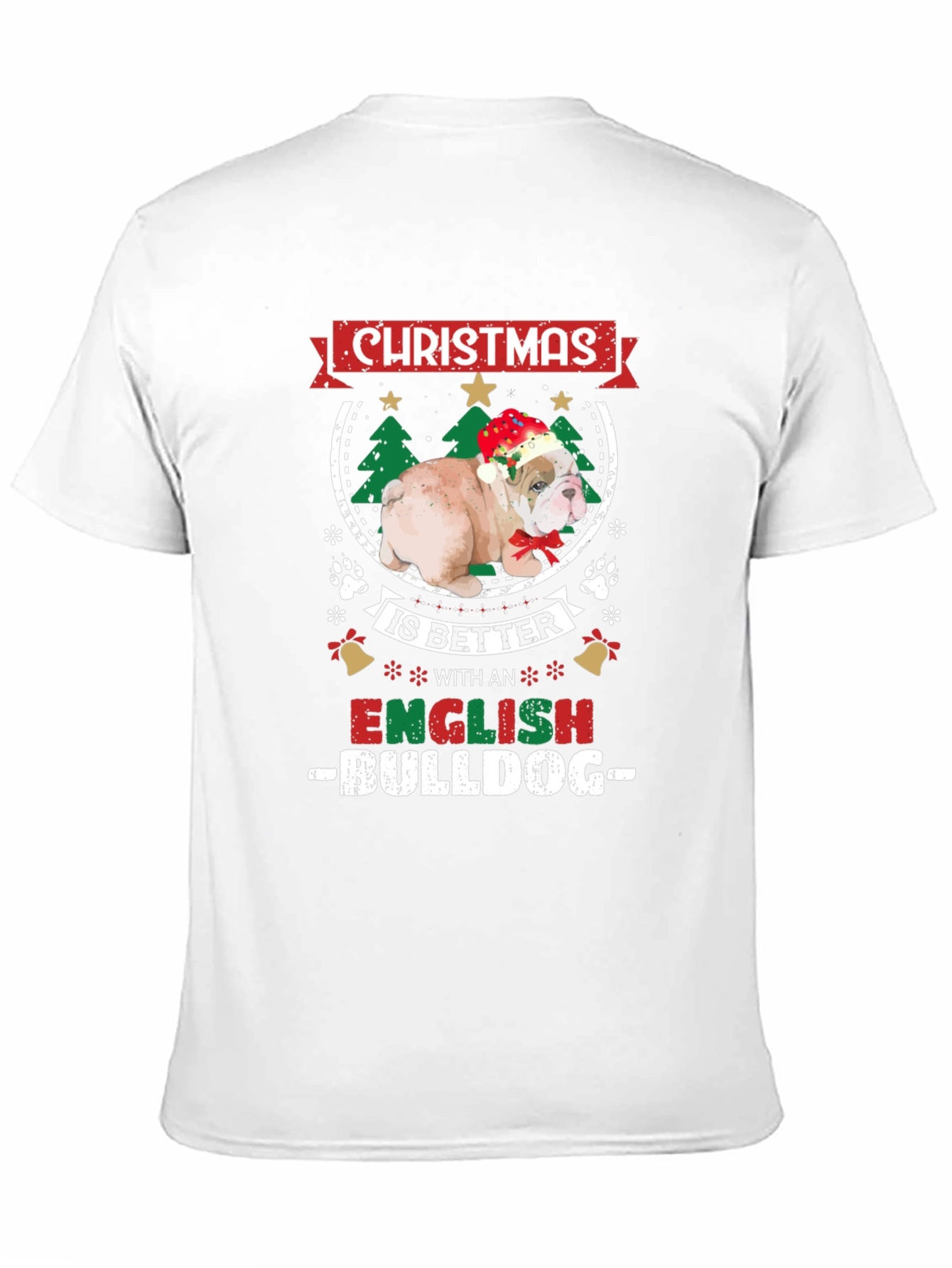 Christmas Bulldog T-Shirt